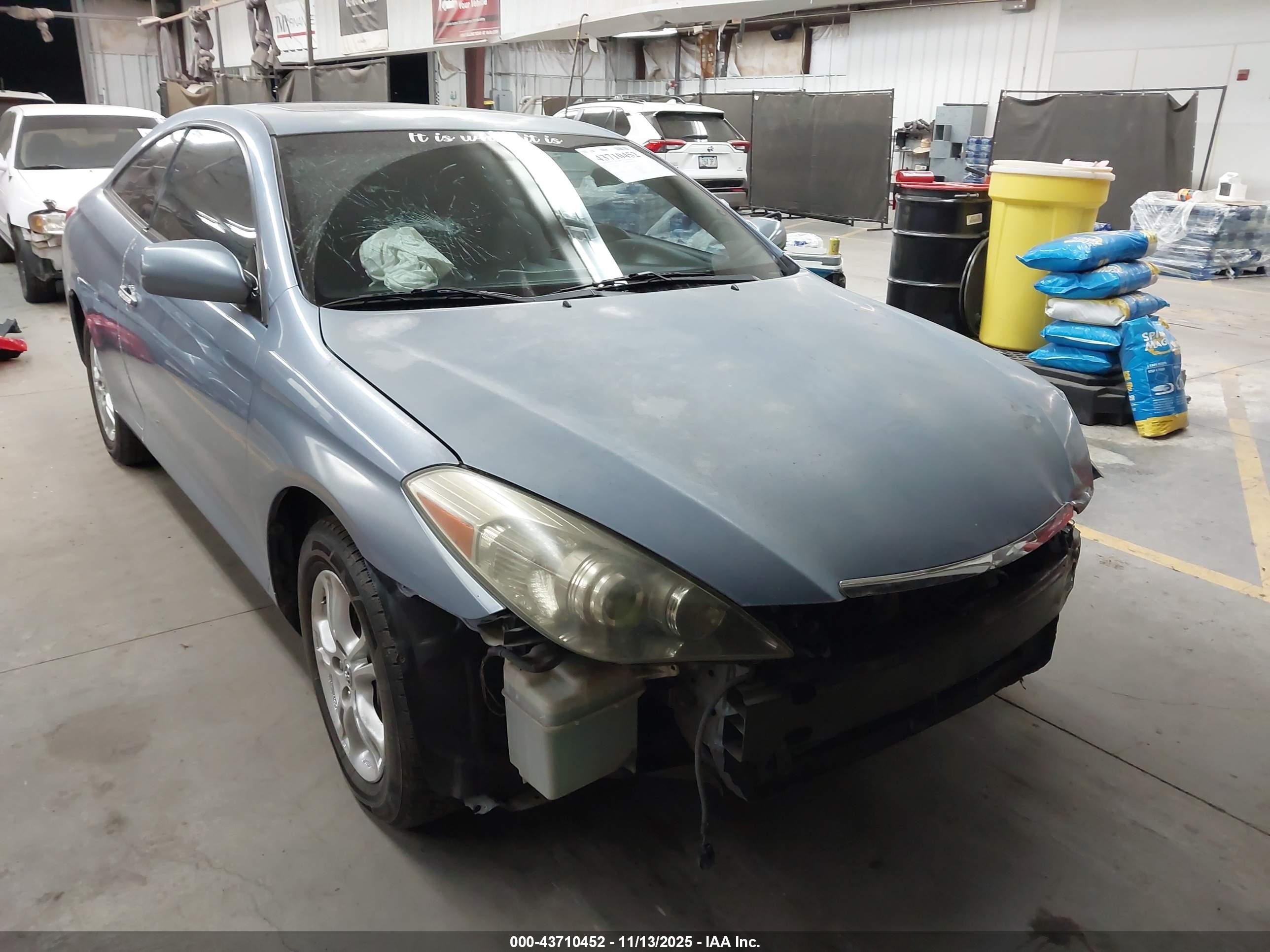 2008 Toyota Camry Solara Se Blue vin: 4T1CE30P68U763346