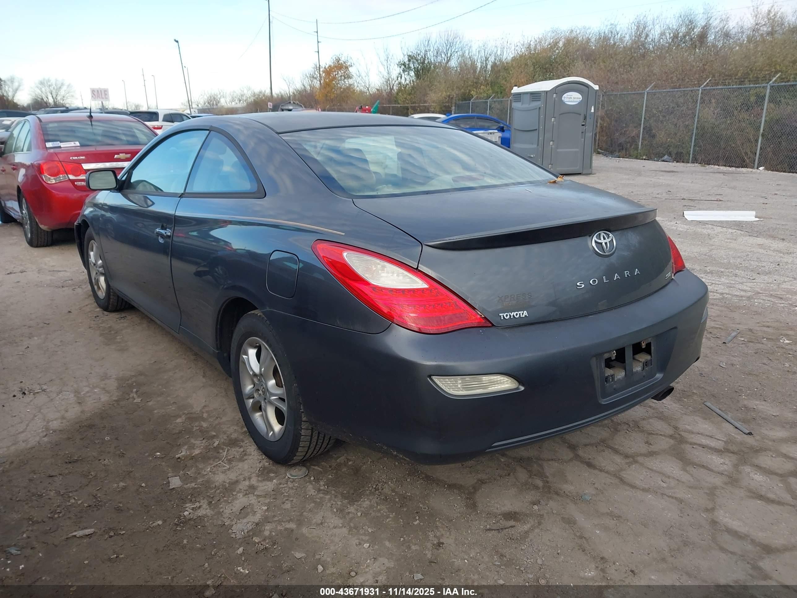 2008 Toyota Camry Solara Se Gray vin: 4T1CE30P68U766800