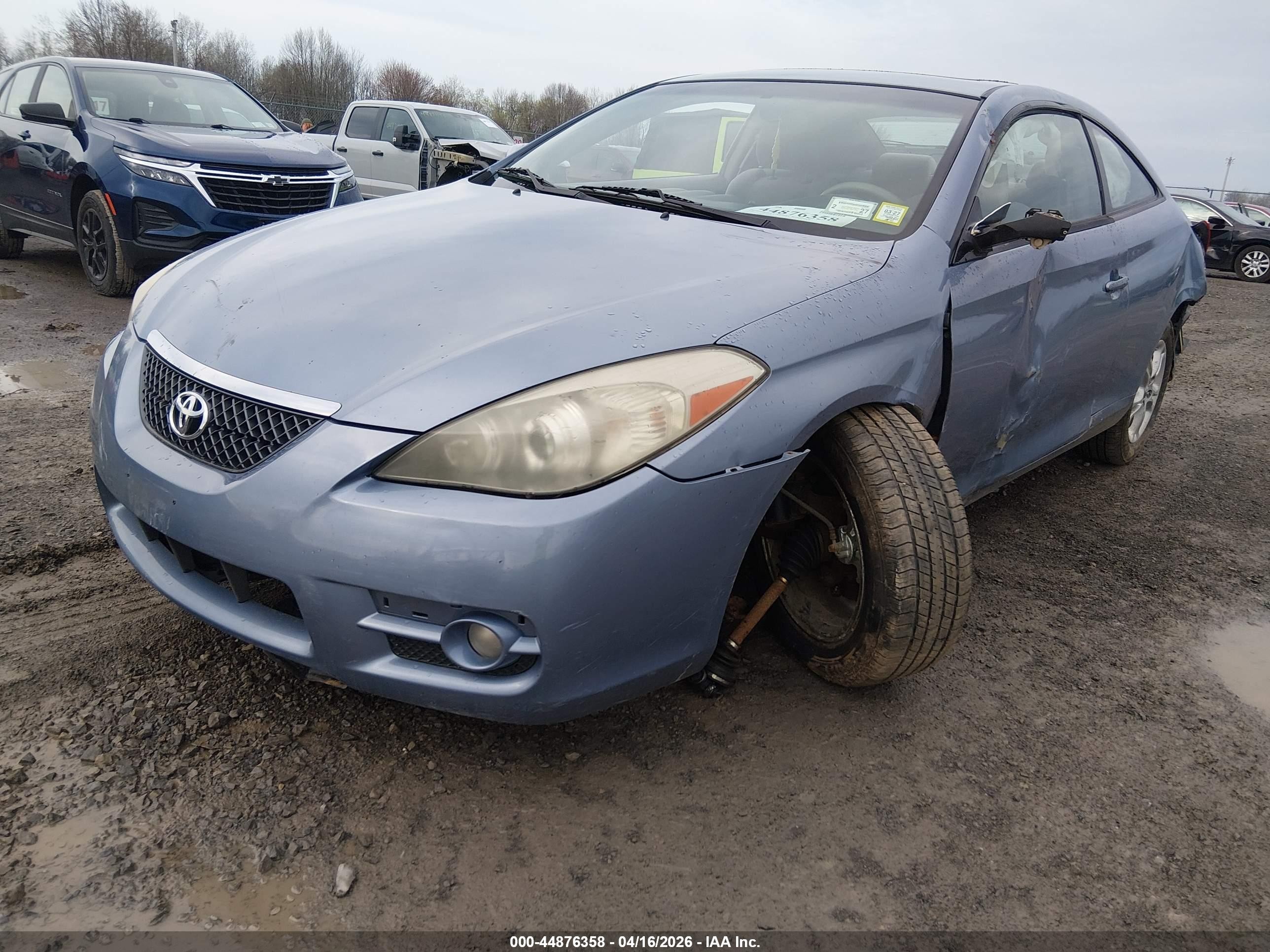 2008 Toyota Camry Solara Se Light Blue vin: 4T1CE30P68U767090