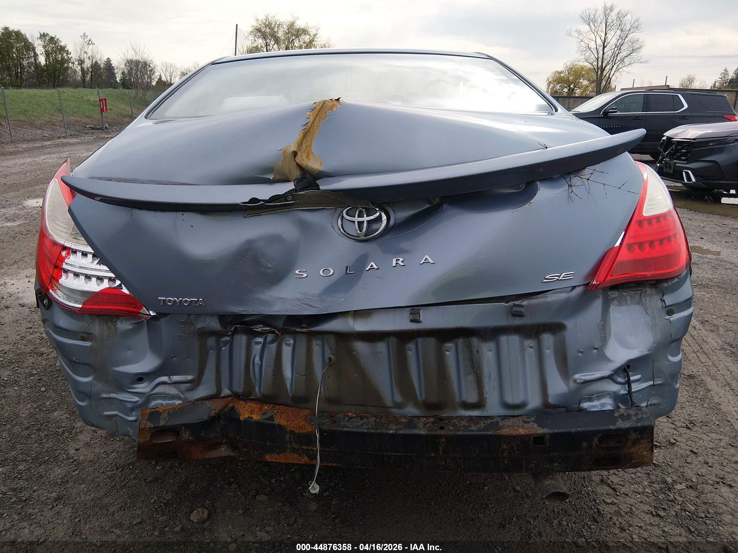 2008 Toyota Camry Solara Se Light Blue vin: 4T1CE30P68U767090