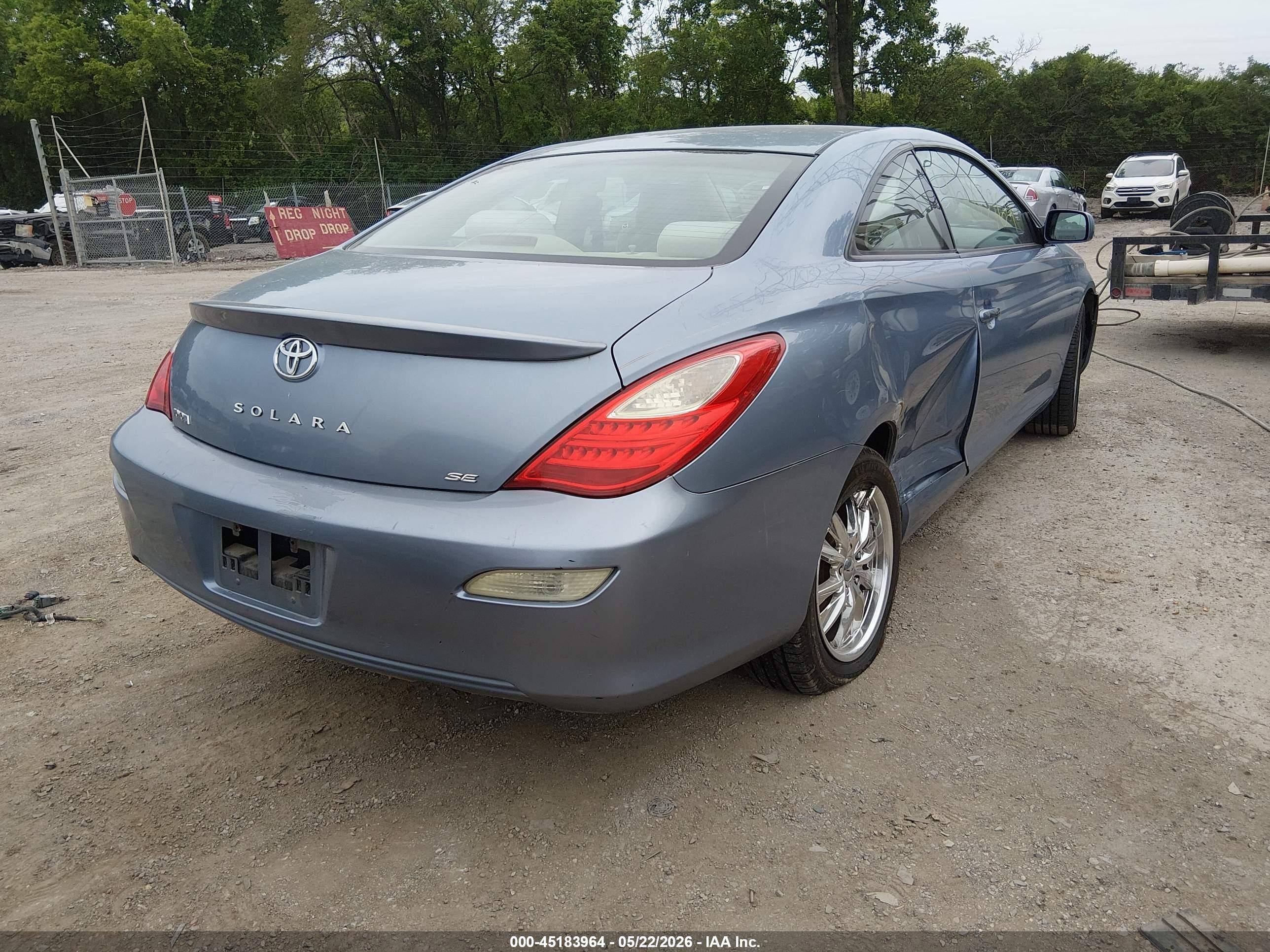 2007 Toyota Camry Solara Se Light Blue vin: 4T1CE30P77U752659