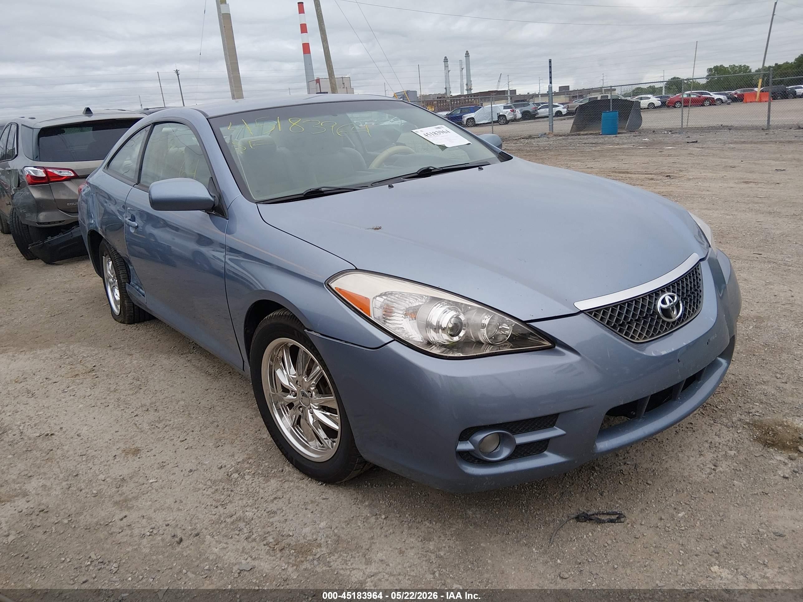 2007 Toyota Camry Solara Se Light Blue vin: 4T1CE30P77U752659