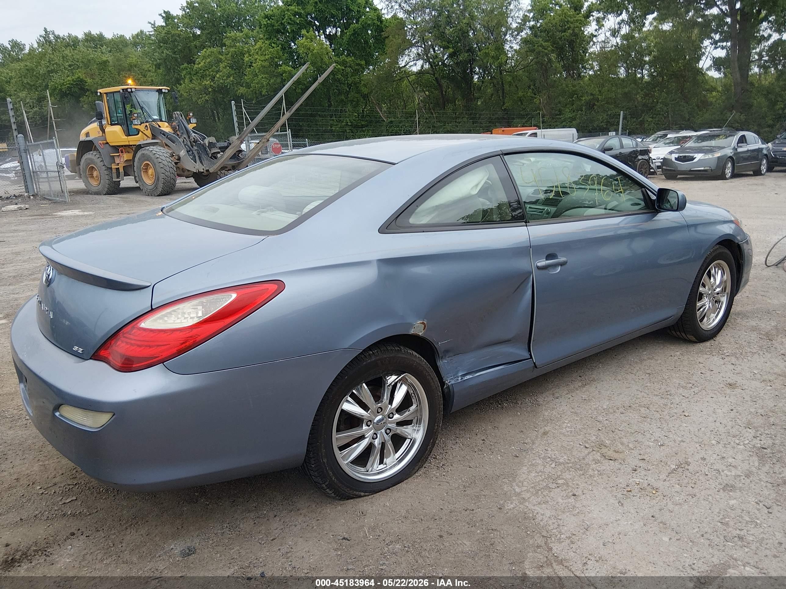 2007 Toyota Camry Solara Se Light Blue vin: 4T1CE30P77U752659