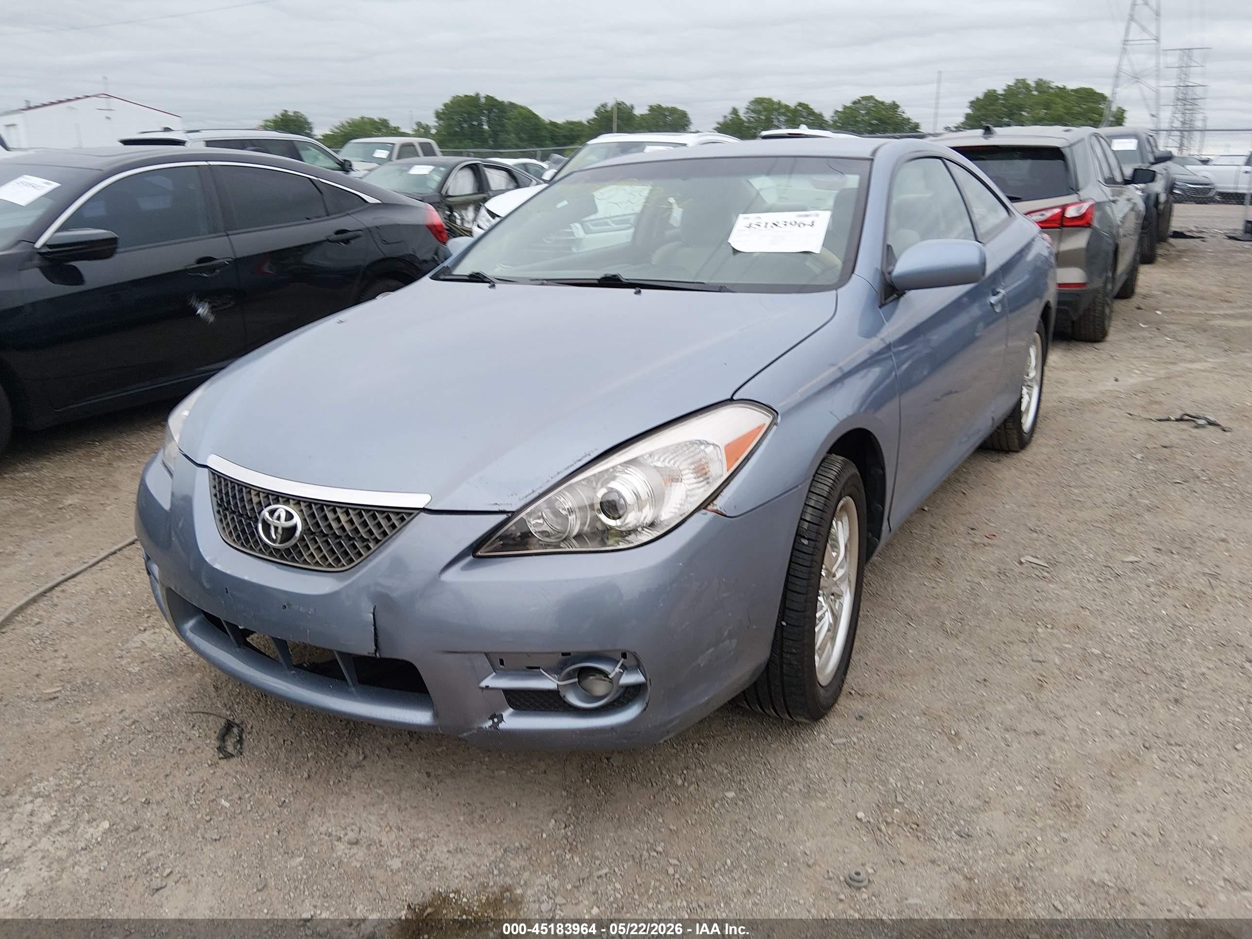 2007 Toyota Camry Solara Se Light Blue vin: 4T1CE30P77U752659