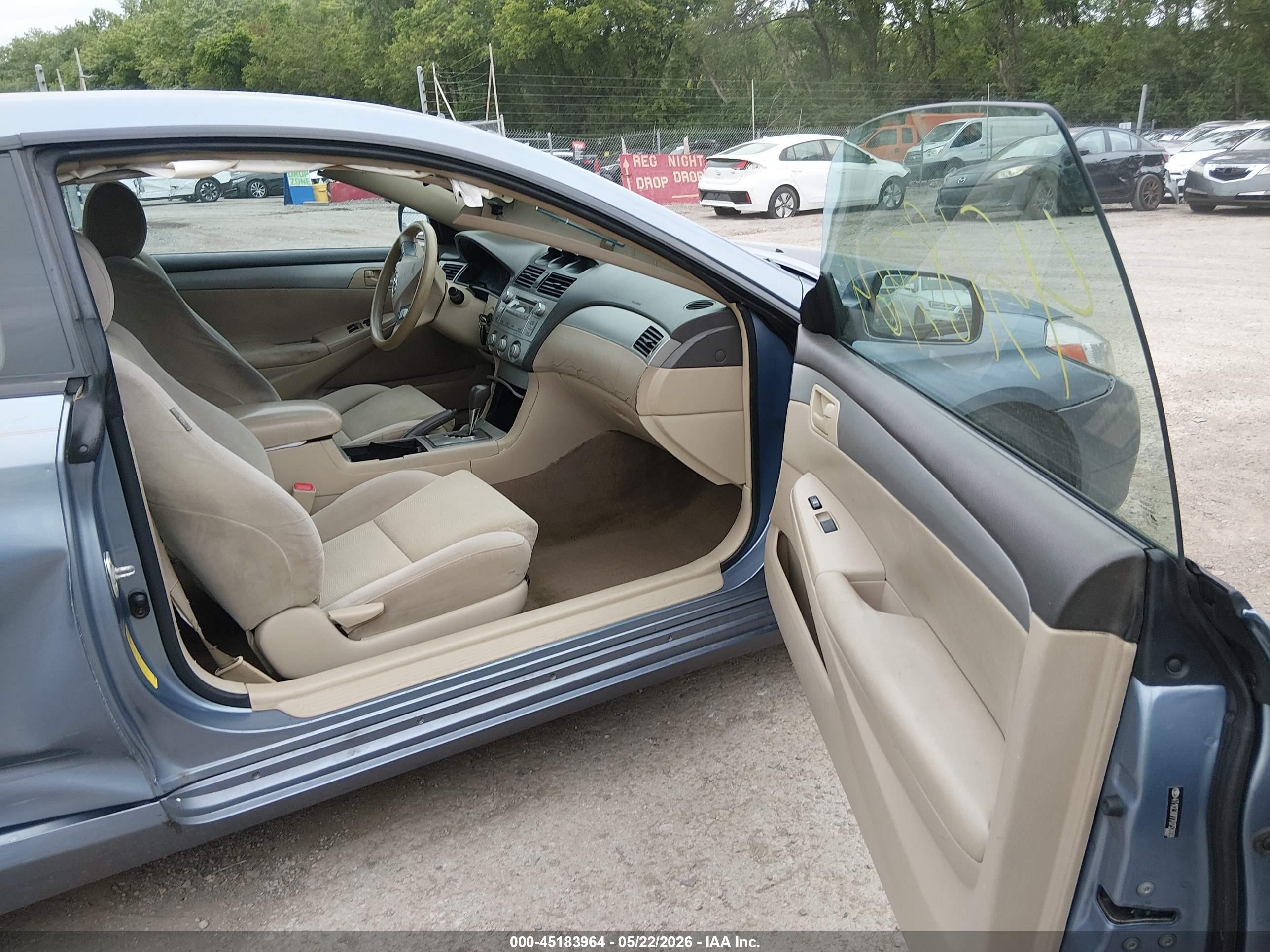 2007 Toyota Camry Solara Se Light Blue vin: 4T1CE30P77U752659