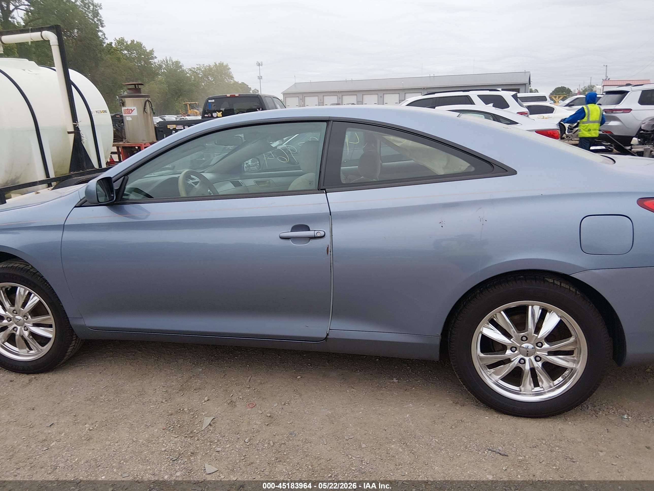 2007 Toyota Camry Solara Se Light Blue vin: 4T1CE30P77U752659