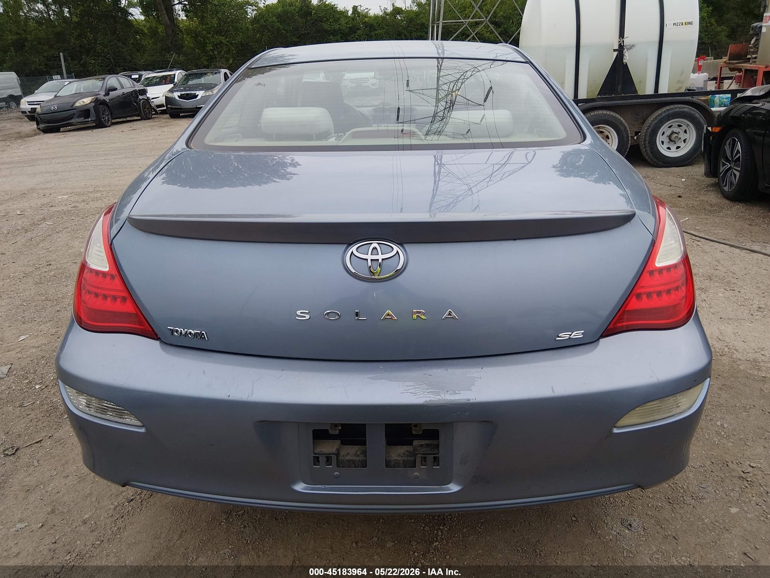 2007 Toyota Camry Solara Se Light Blue vin: 4T1CE30P77U752659