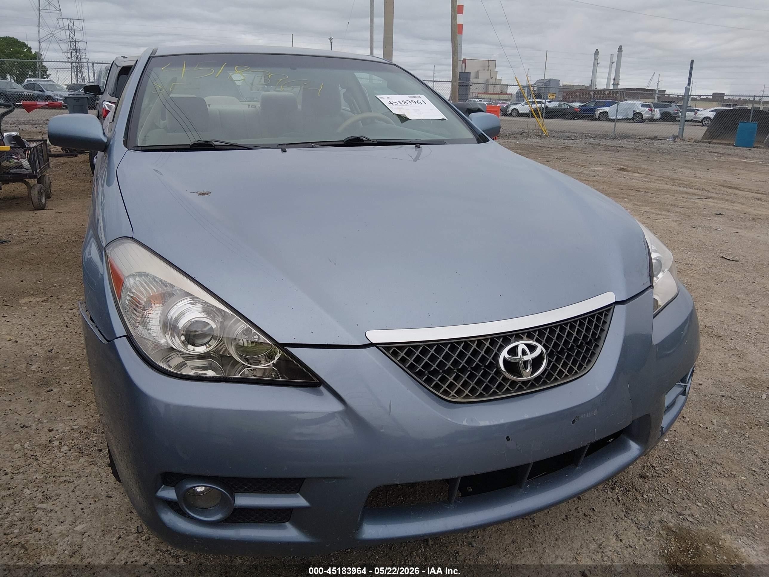 2007 Toyota Camry Solara Se Light Blue vin: 4T1CE30P77U752659