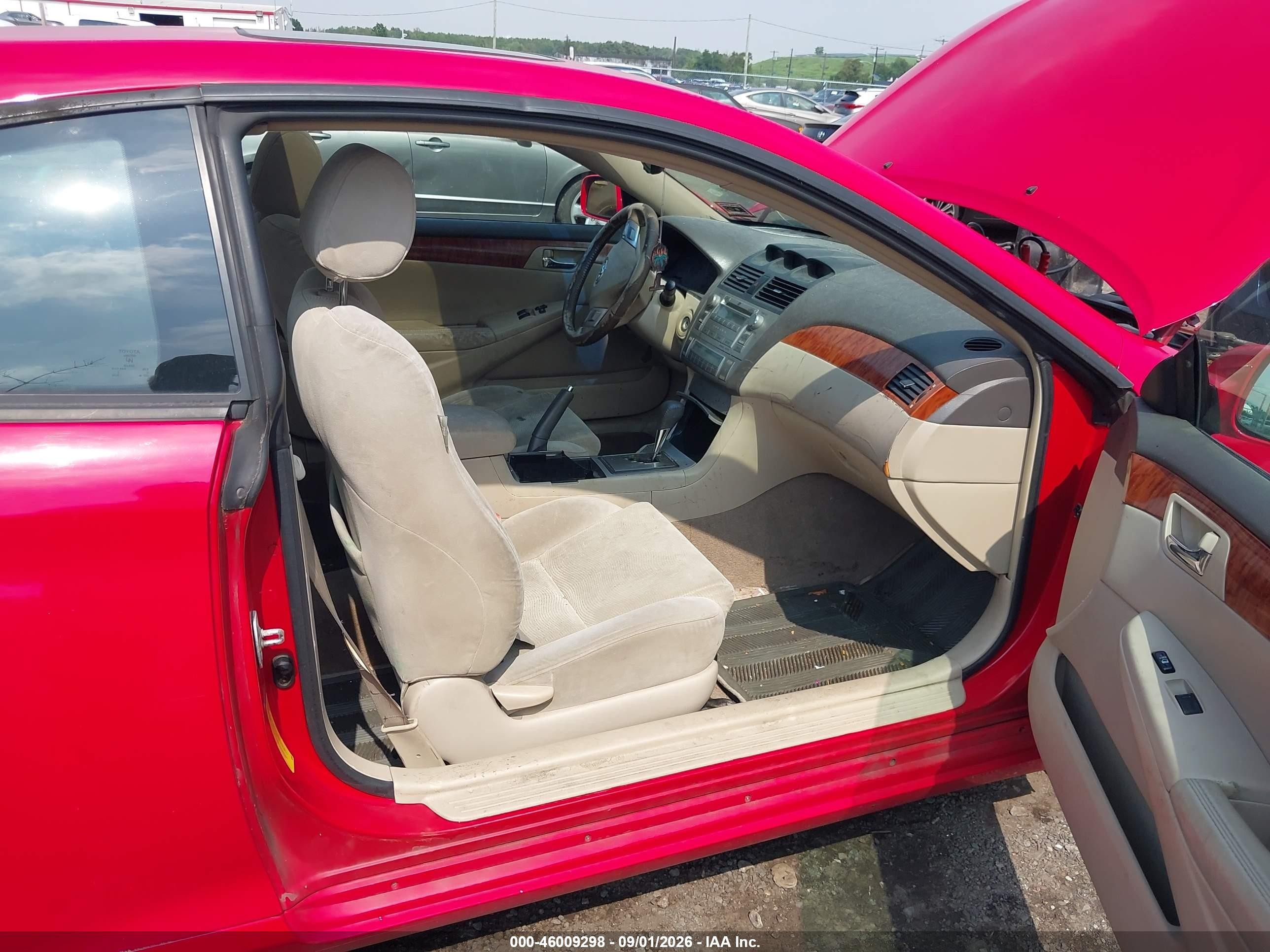 2007 Toyota Camry Solara Sle Red vin: 4T1CE30P77U753553