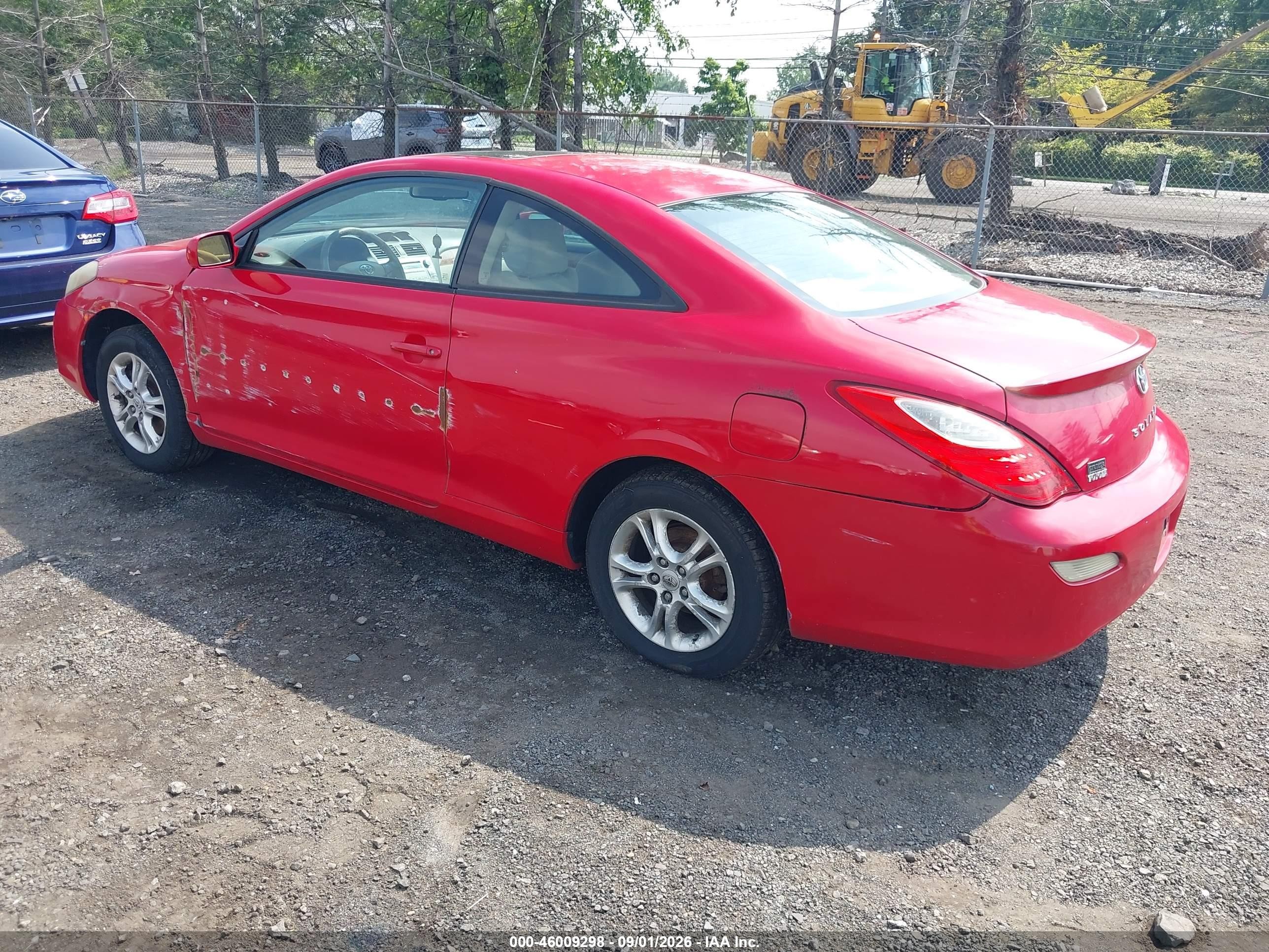 2007 Toyota Camry Solara Sle Red vin: 4T1CE30P77U753553