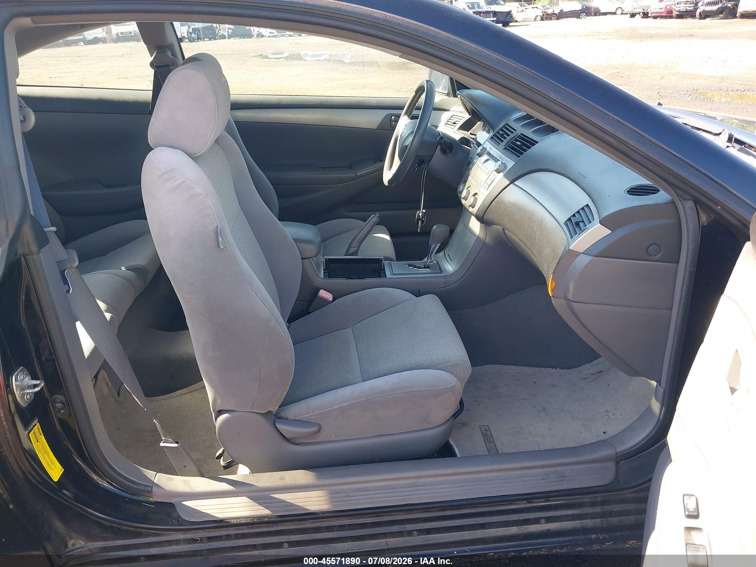 2008 Toyota Camry Solara Se Black vin: 4T1CE30P78U763453