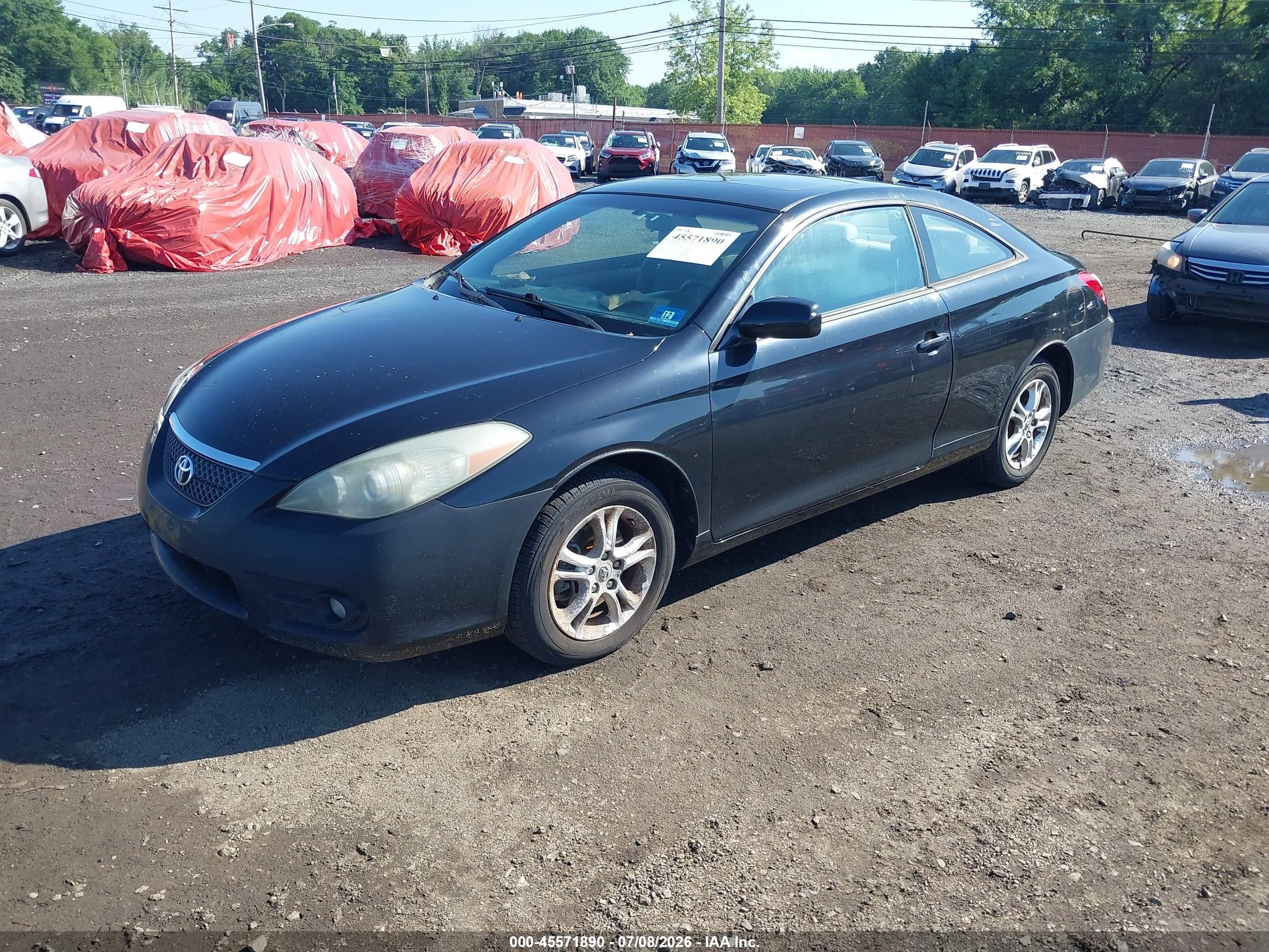 2008 Toyota Camry Solara Se Black vin: 4T1CE30P78U763453