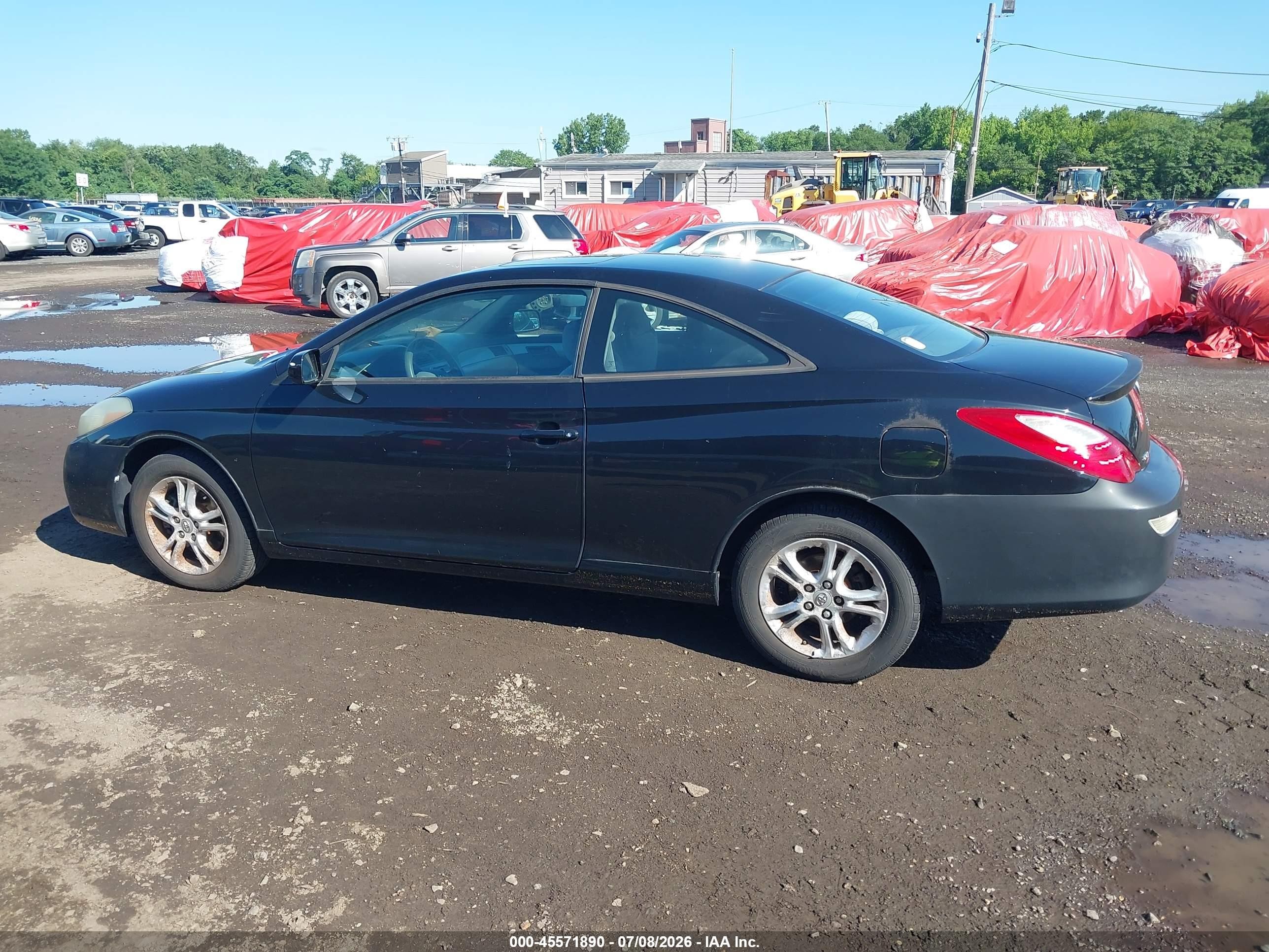 2008 Toyota Camry Solara Se Black vin: 4T1CE30P78U763453