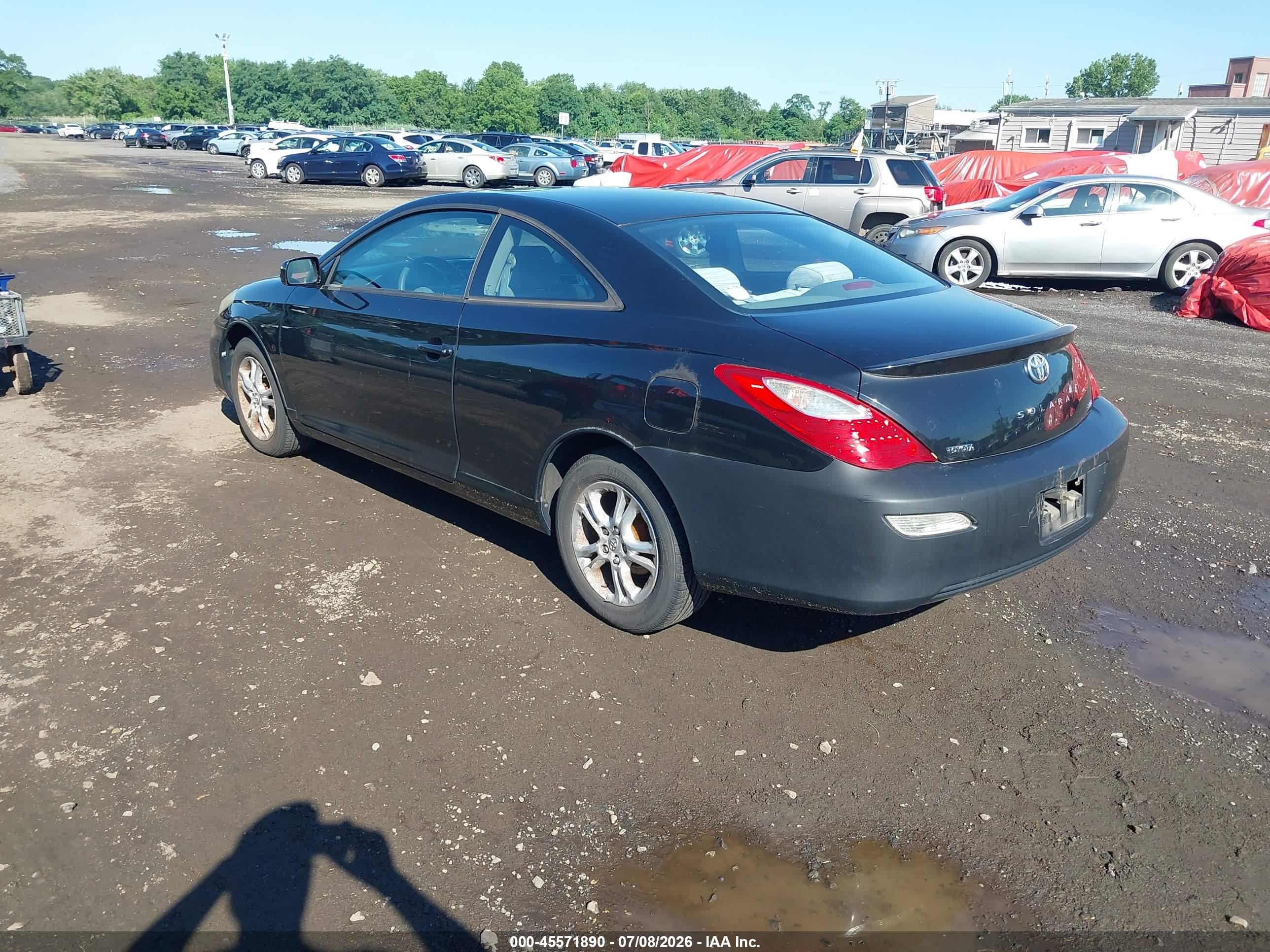 2008 Toyota Camry Solara Se Black vin: 4T1CE30P78U763453