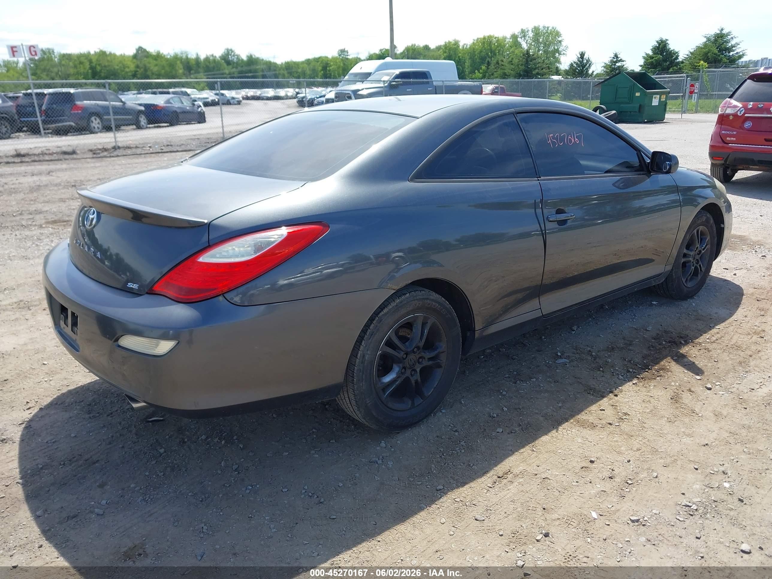2008 Toyota Camry Solara Se Gray vin: 4T1CE30P78U764862