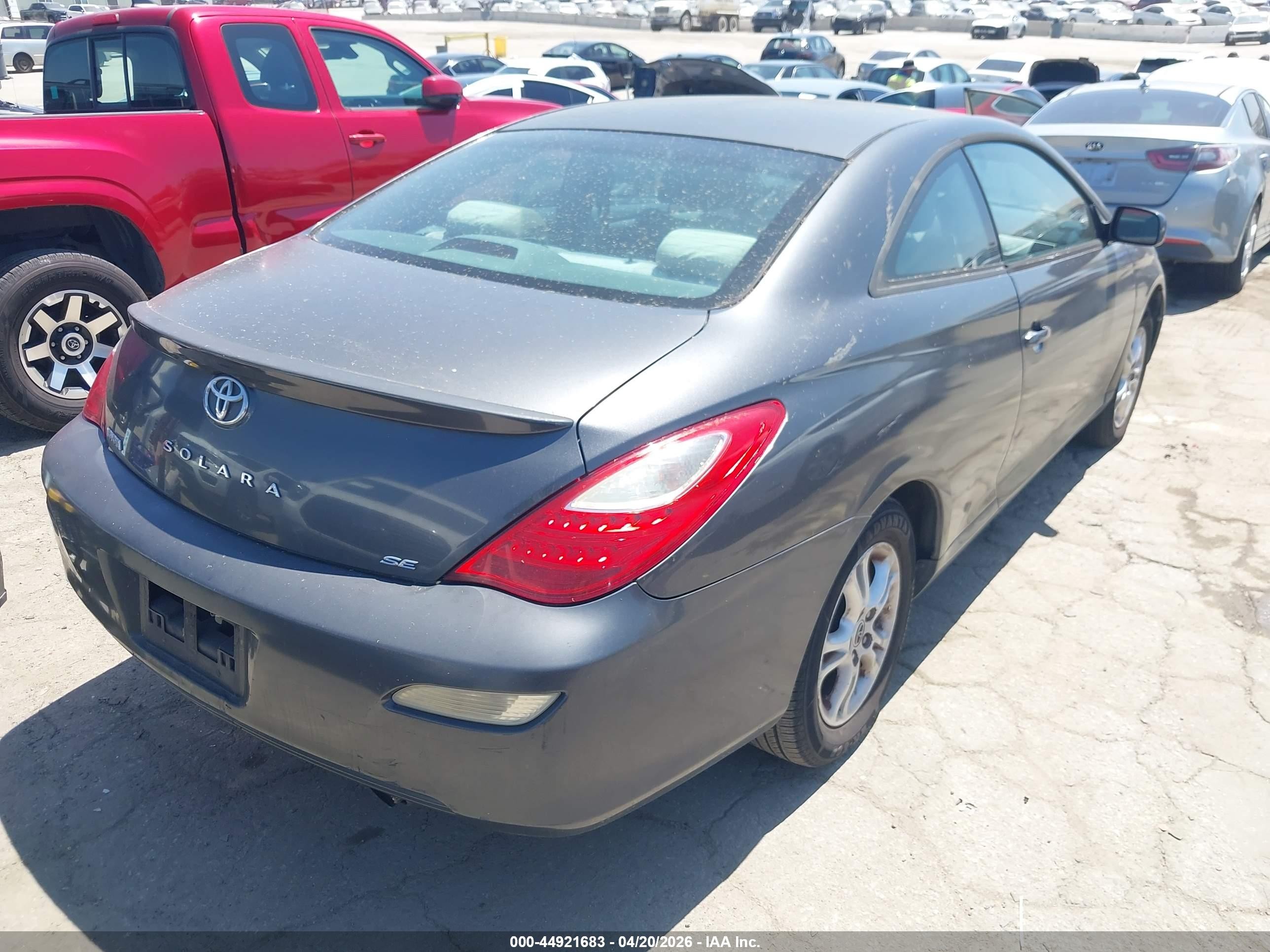 2008 Toyota Camry Solara Se Gray vin: 4T1CE30P78U766501