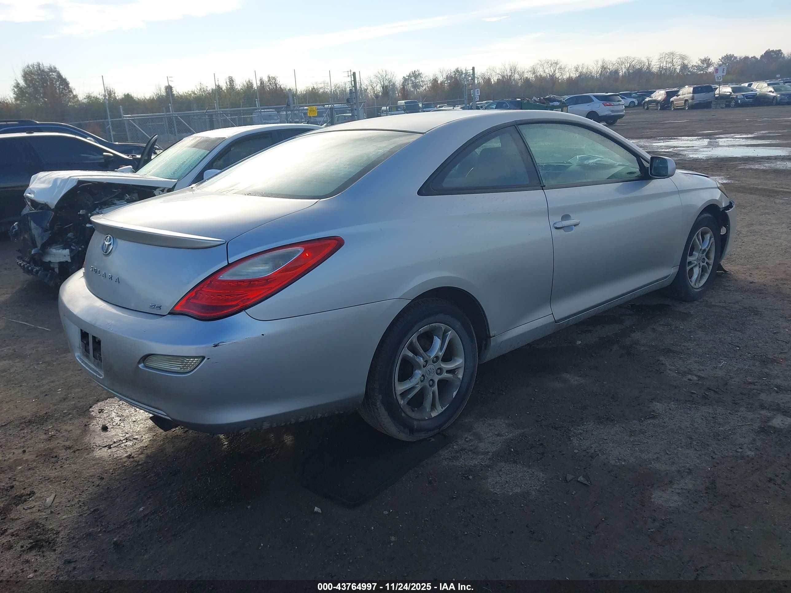 2008 Toyota Camry Solara Se Silver vin: 4T1CE30P88U764577