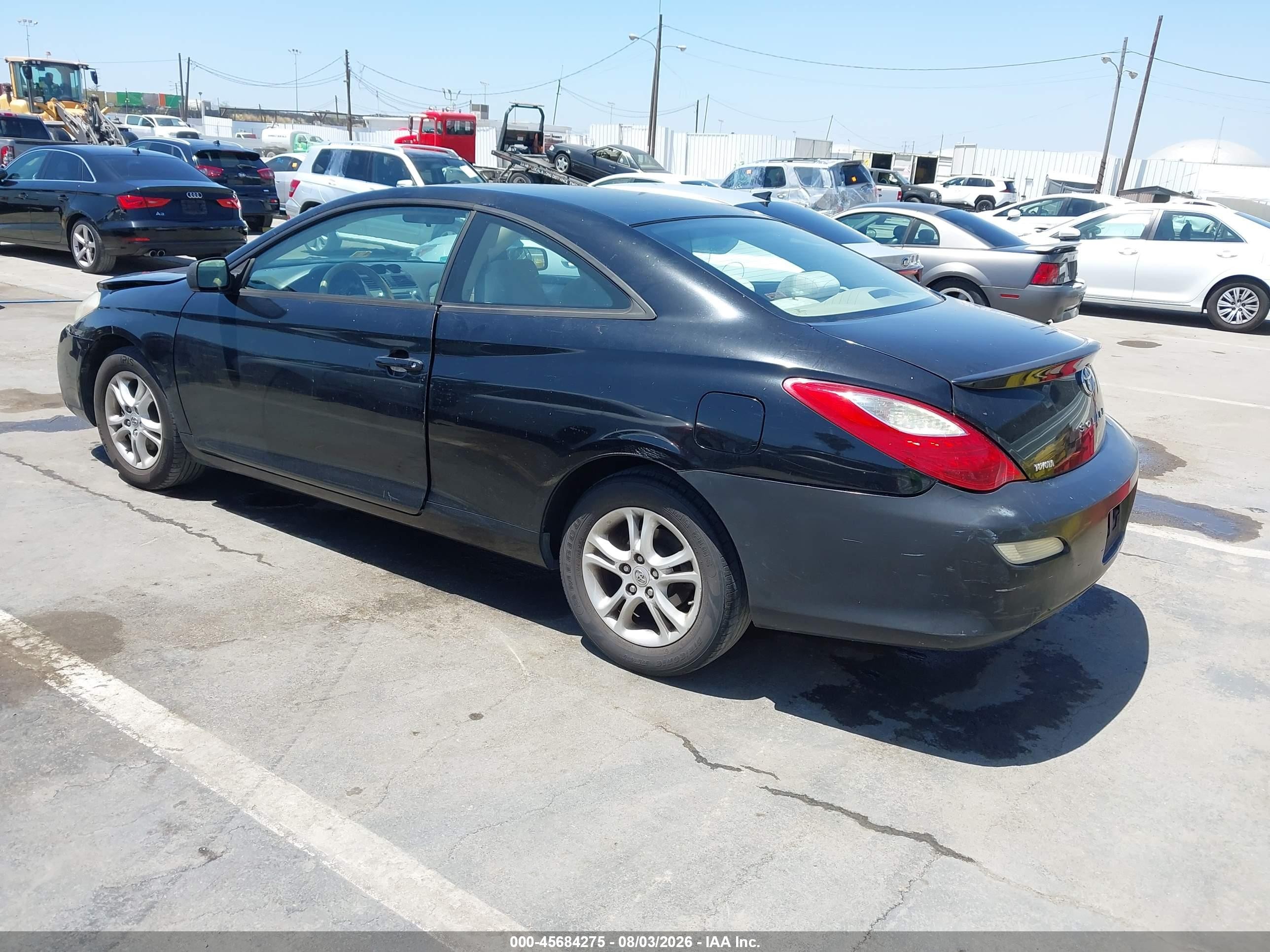 2007 Toyota Camry Solara Se Black vin: 4T1CE30P97U757507