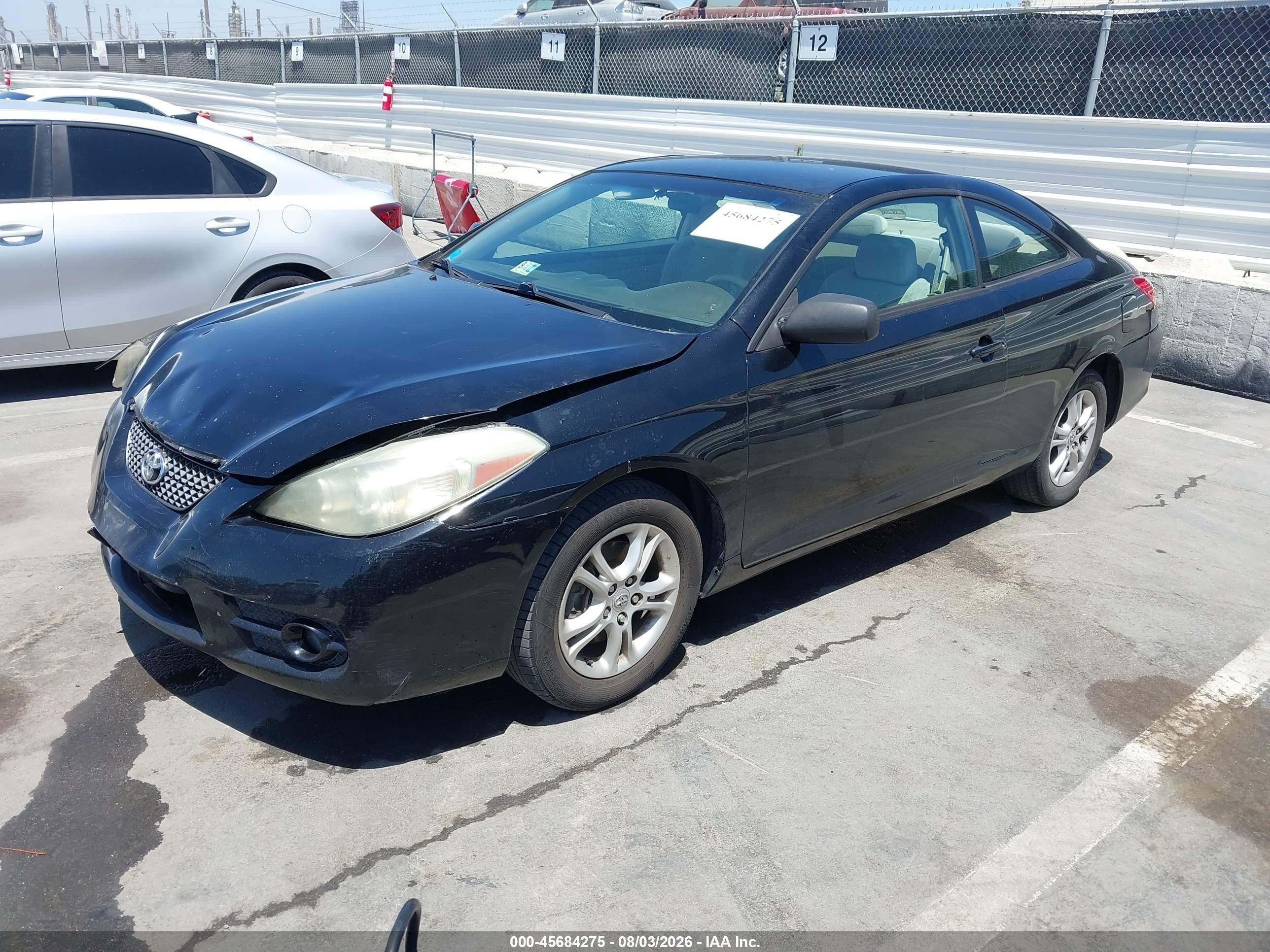 2007 Toyota Camry Solara Se Black vin: 4T1CE30P97U757507