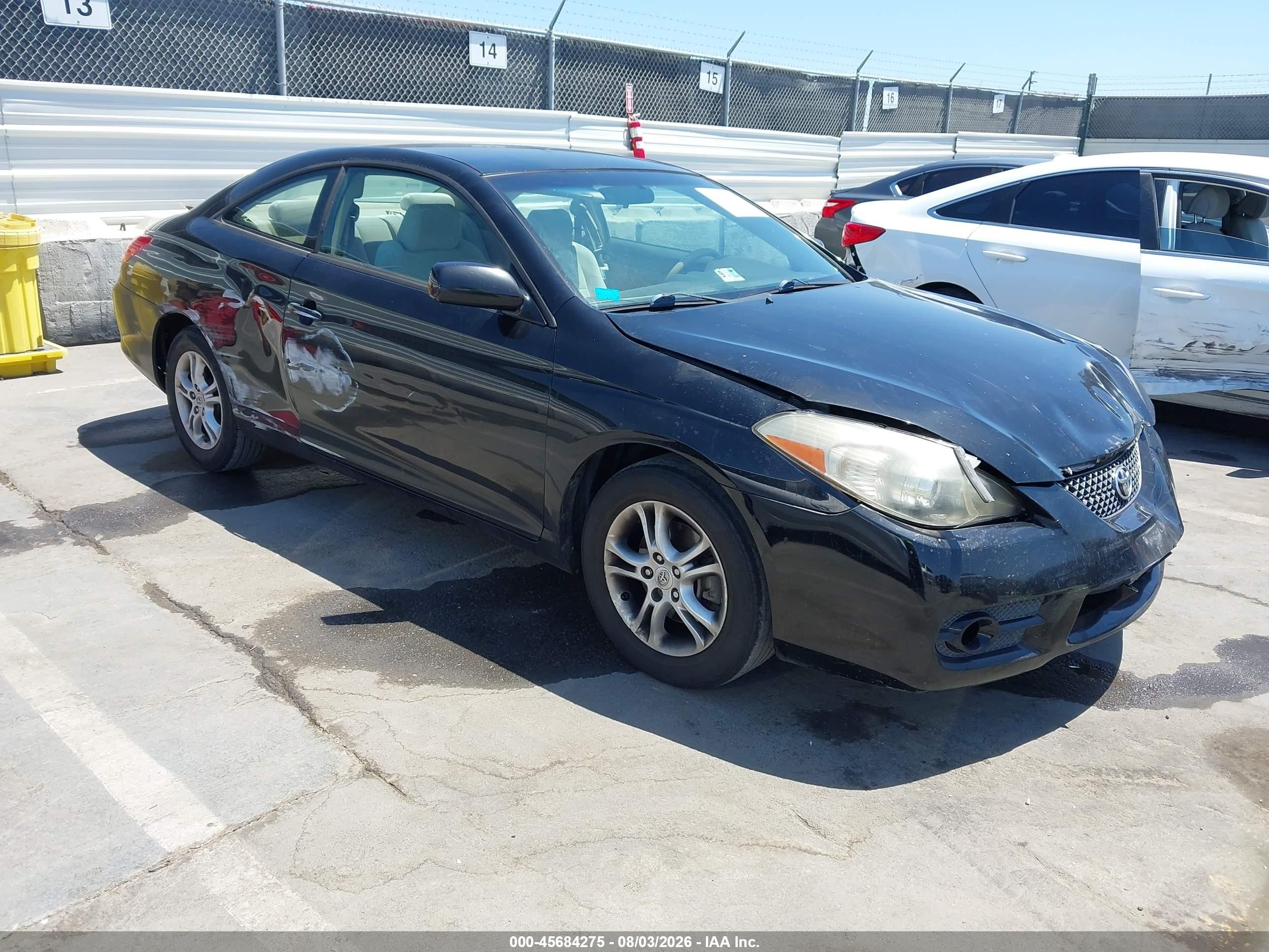 2007 Toyota Camry Solara Se Black vin: 4T1CE30P97U757507