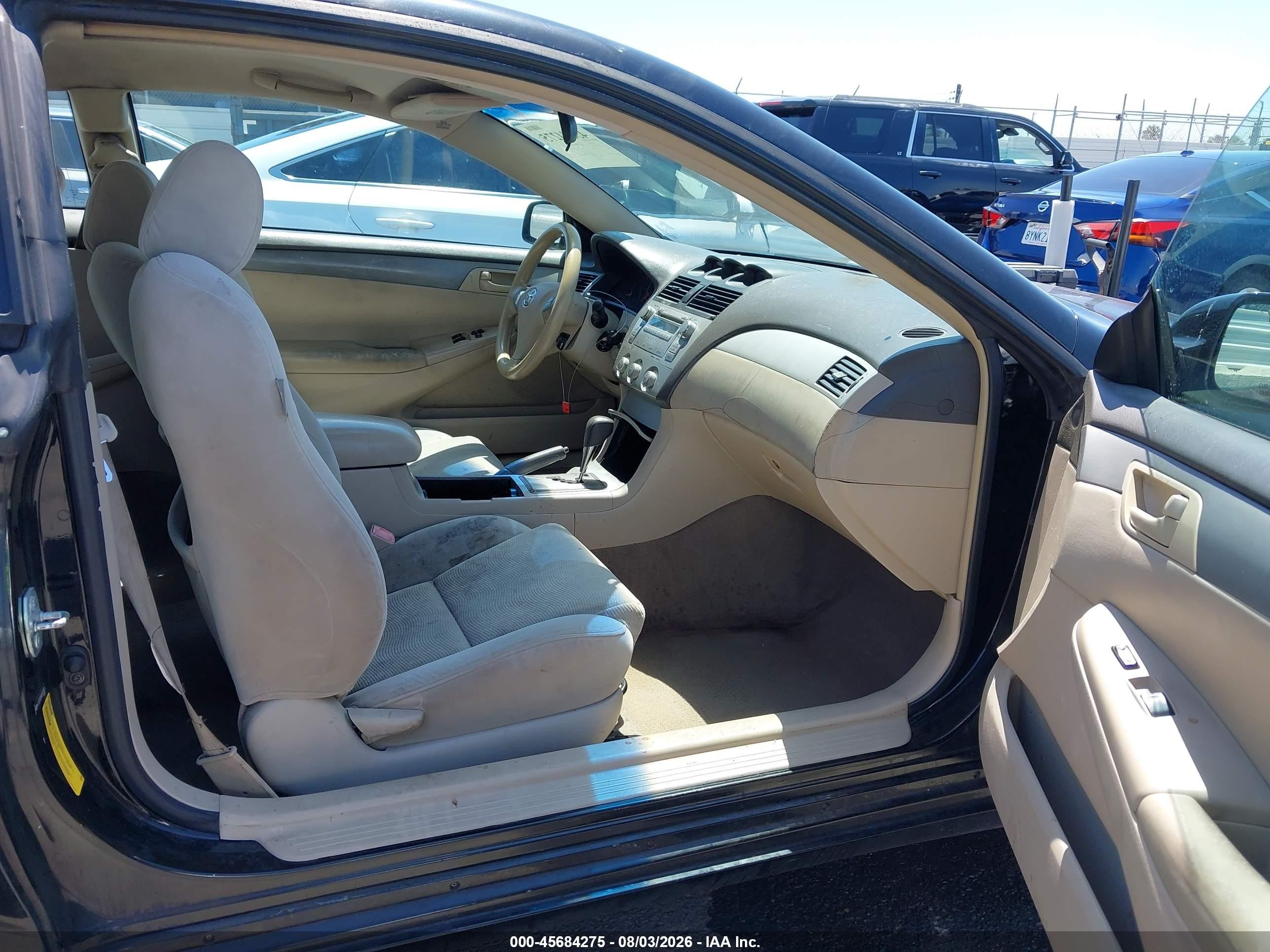 2007 Toyota Camry Solara Se Black vin: 4T1CE30P97U757507