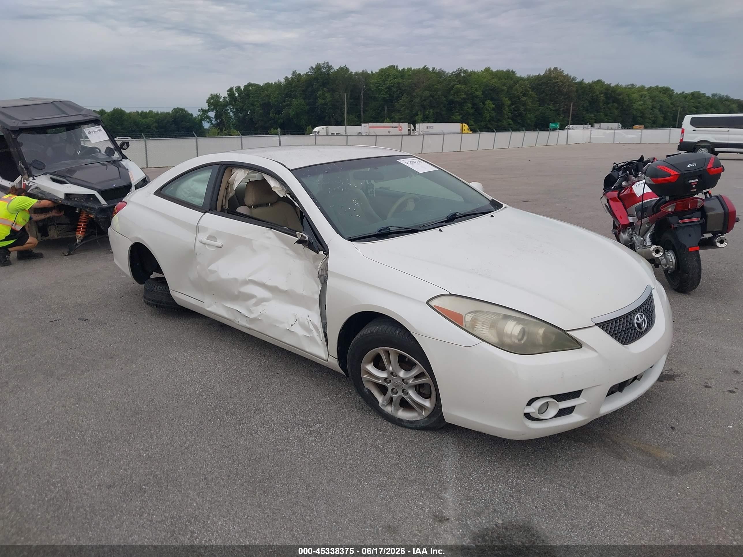 2008 Toyota Camry Solara Se White vin: 4T1CE30P98U763048
