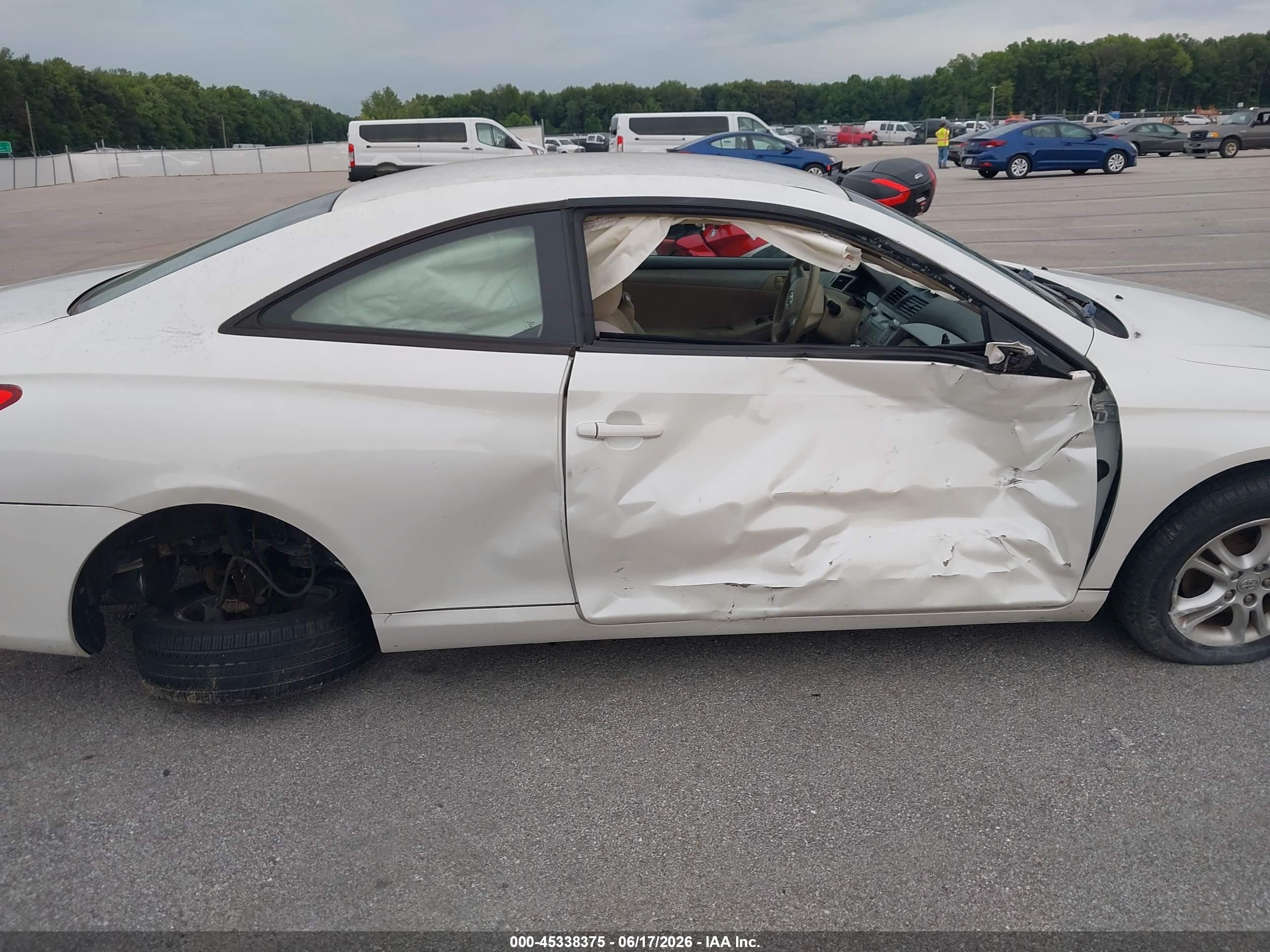 2008 Toyota Camry Solara Se White vin: 4T1CE30P98U763048