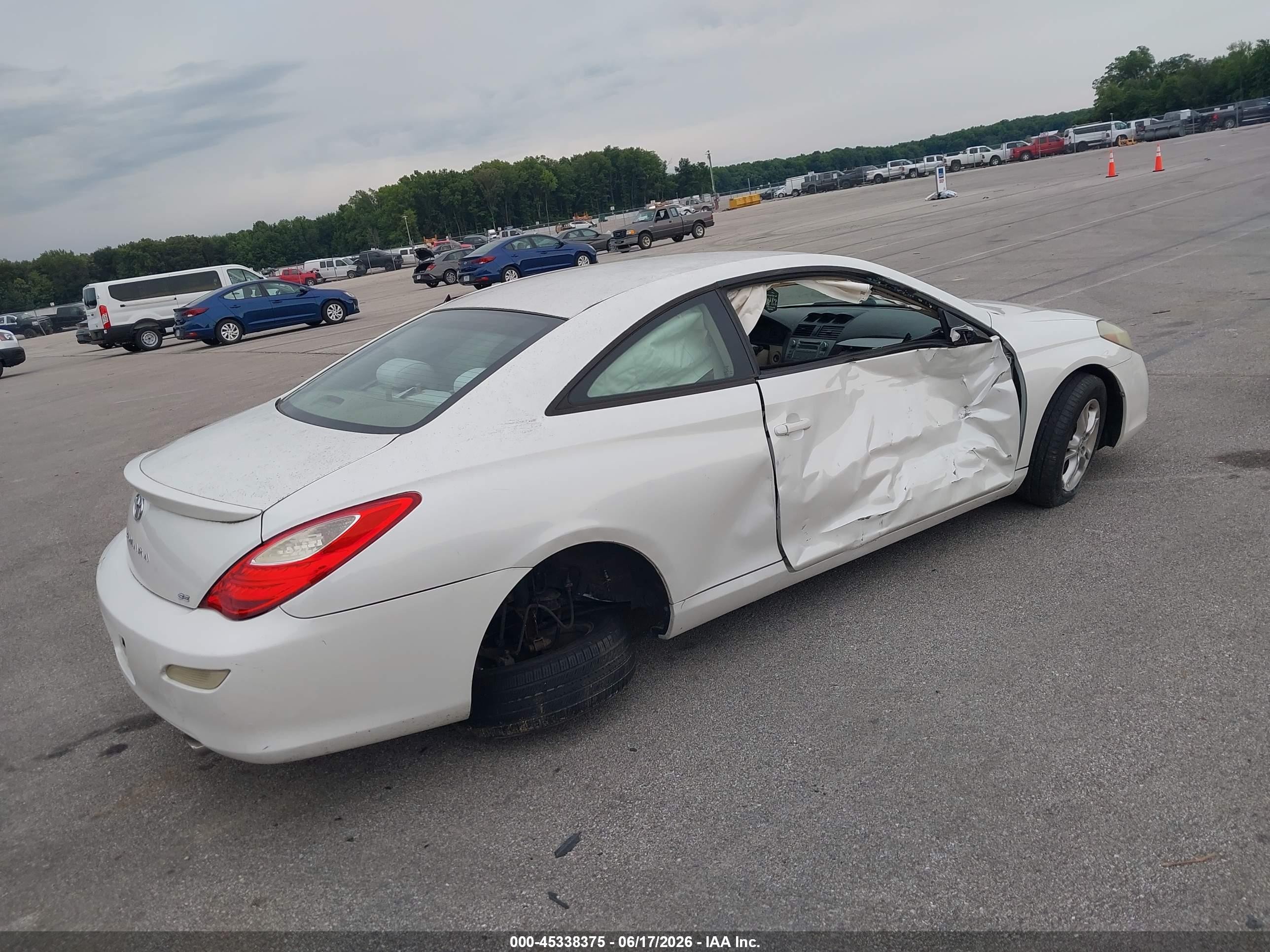 2008 Toyota Camry Solara Se White vin: 4T1CE30P98U763048