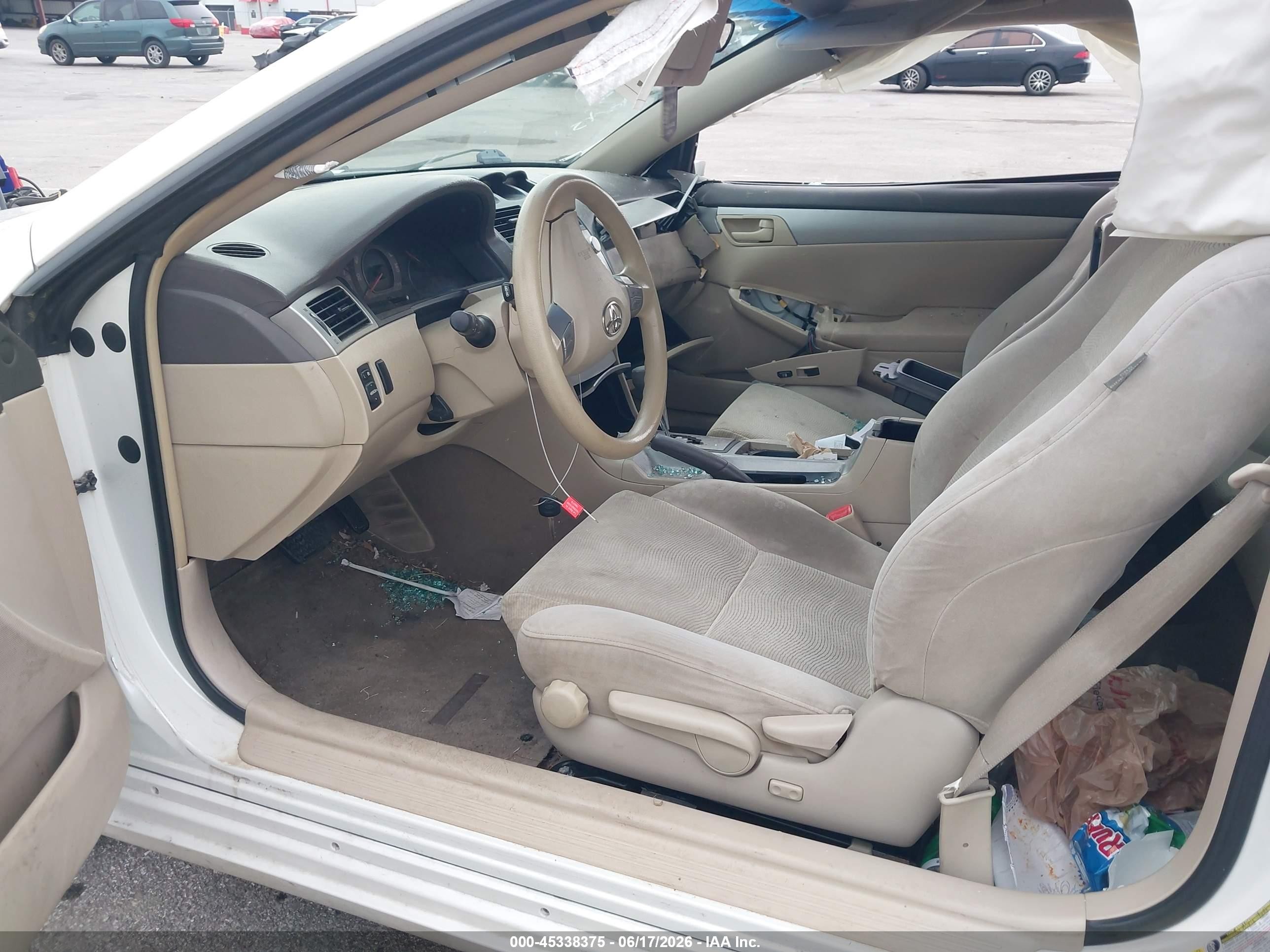 2008 Toyota Camry Solara Se White vin: 4T1CE30P98U763048