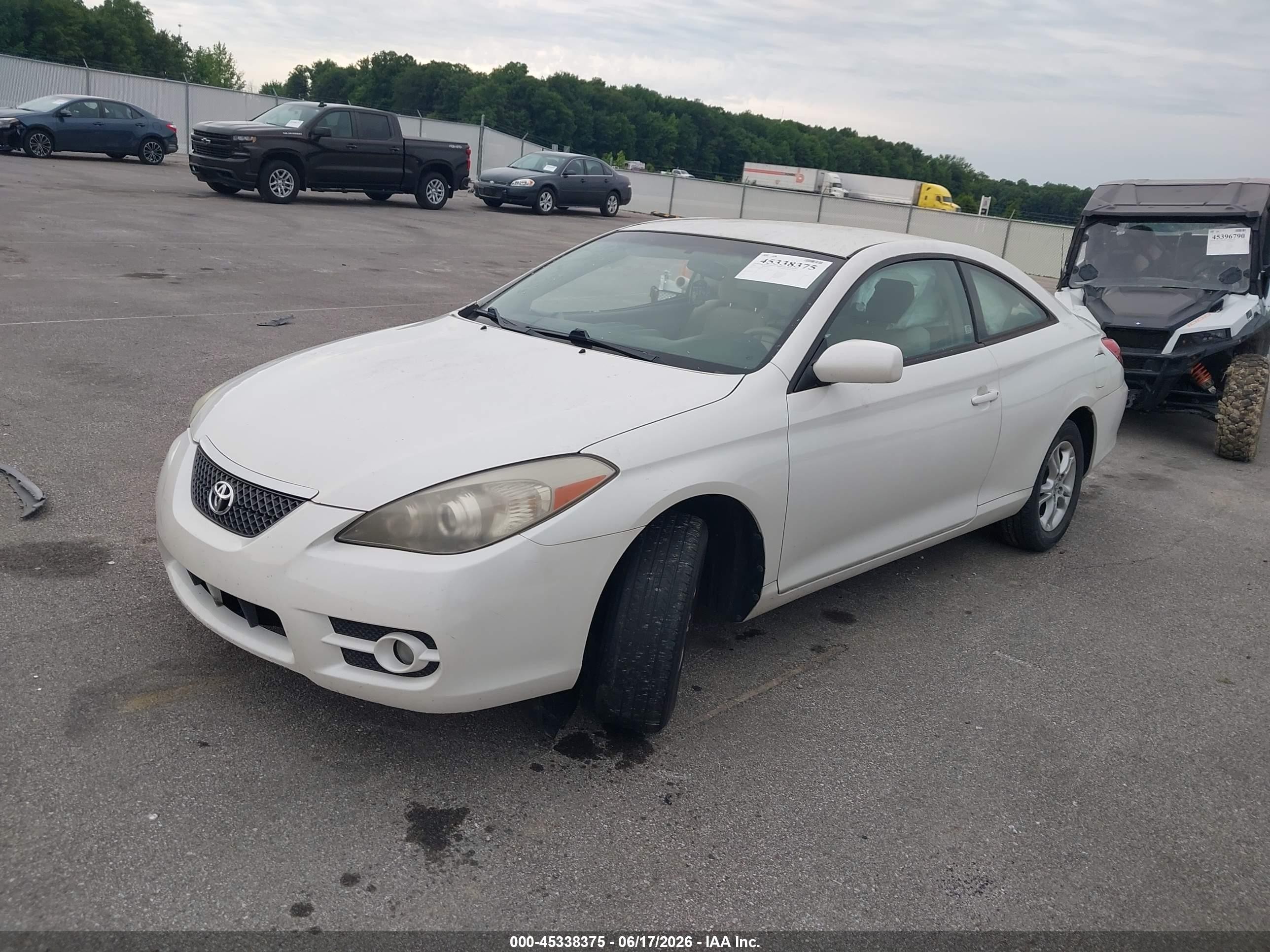 2008 Toyota Camry Solara Se White vin: 4T1CE30P98U763048
