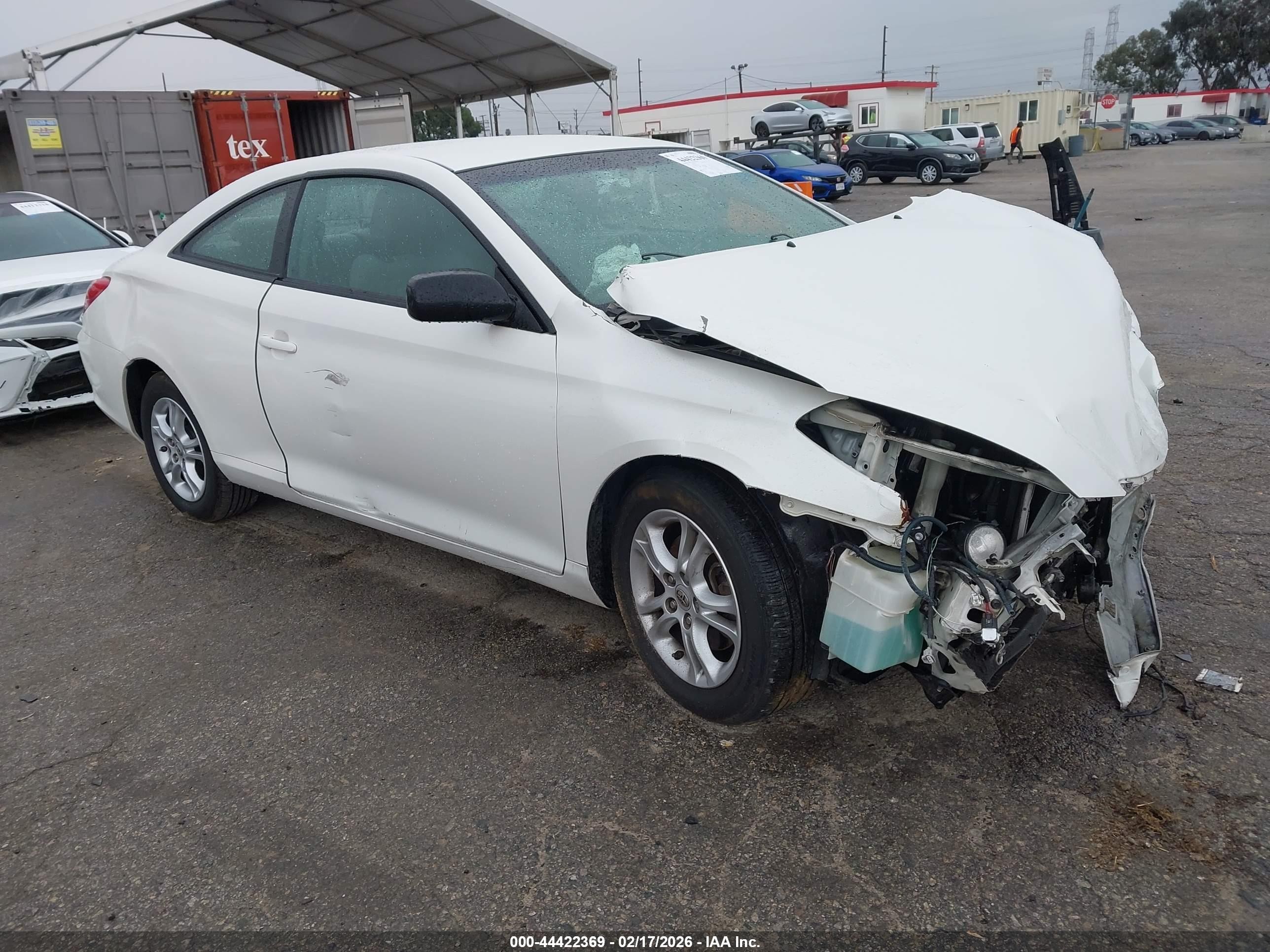 2008 Toyota Camry Solara Se White vin: 4T1CE30P98U763275