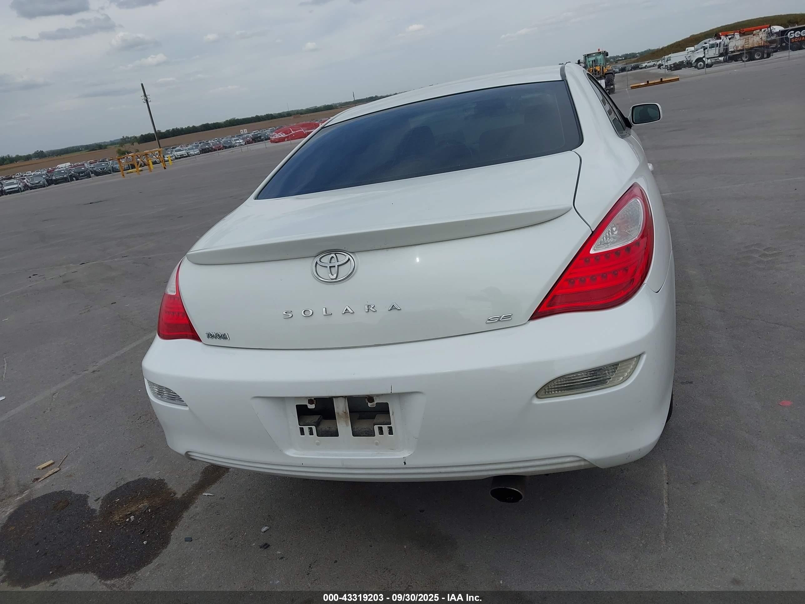 2008 Toyota Camry Solara Se White vin: 4T1CE30P98U764071