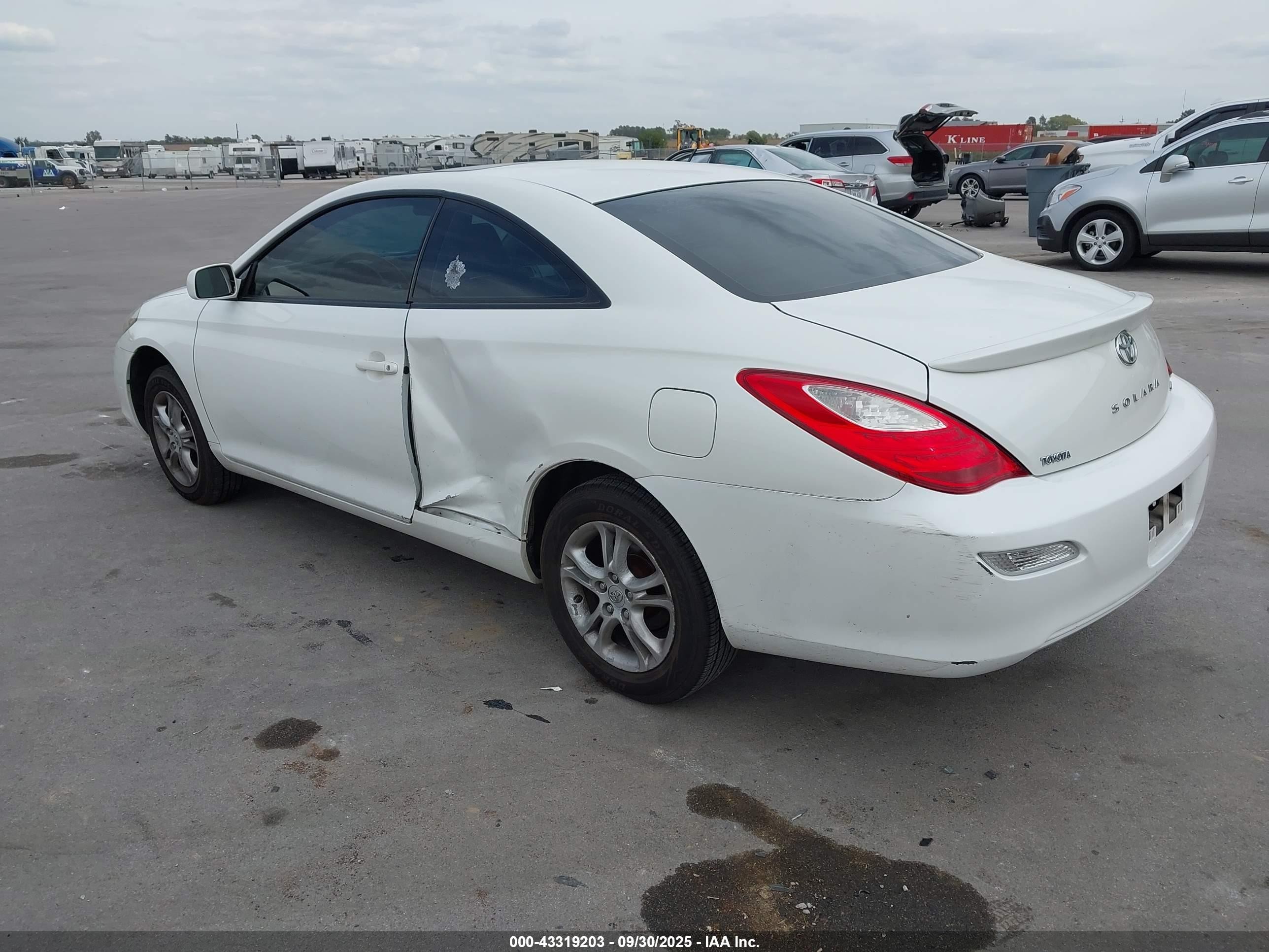 2008 Toyota Camry Solara Se White vin: 4T1CE30P98U764071