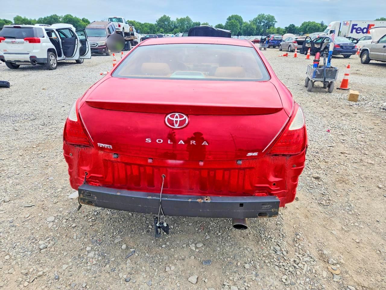 2008 Toyota Camry Solara Se Red vin: 4T1CE30P98U764779