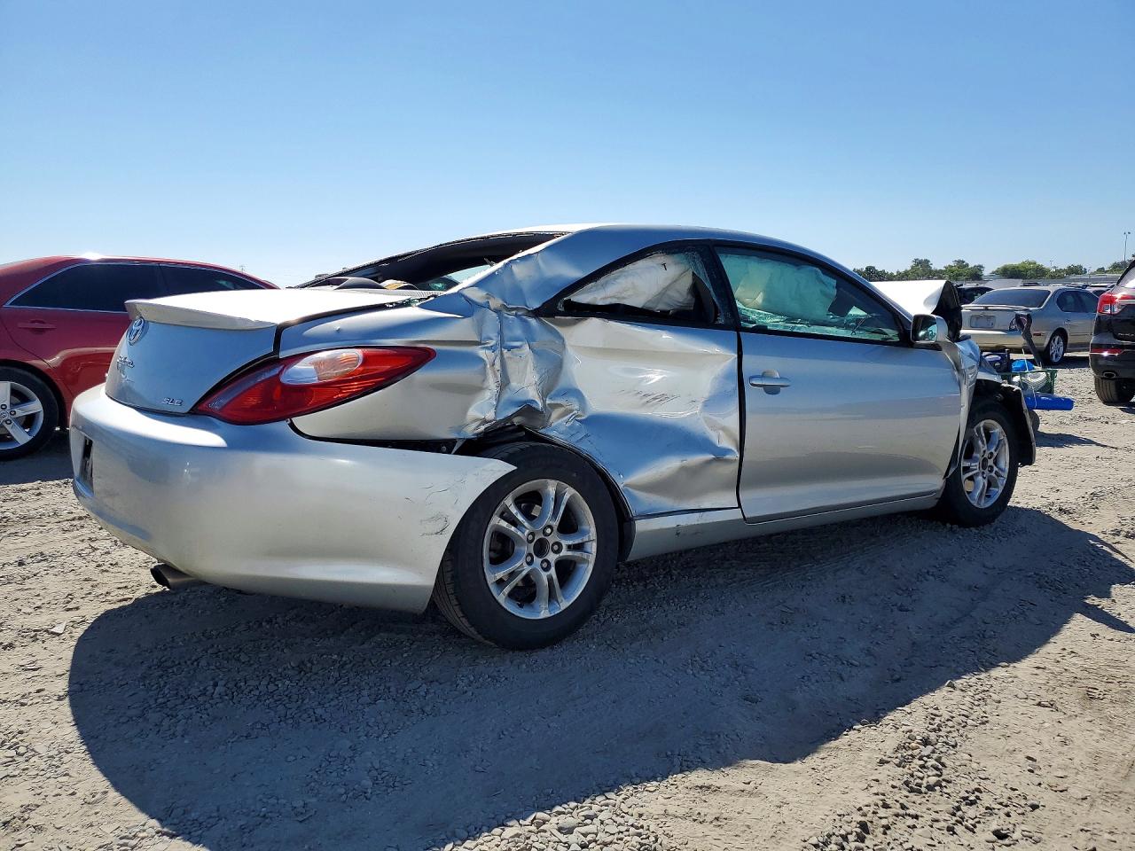 2004 Toyota Camry Solara Sle Silver vin: 4T1CE30PX4U837877