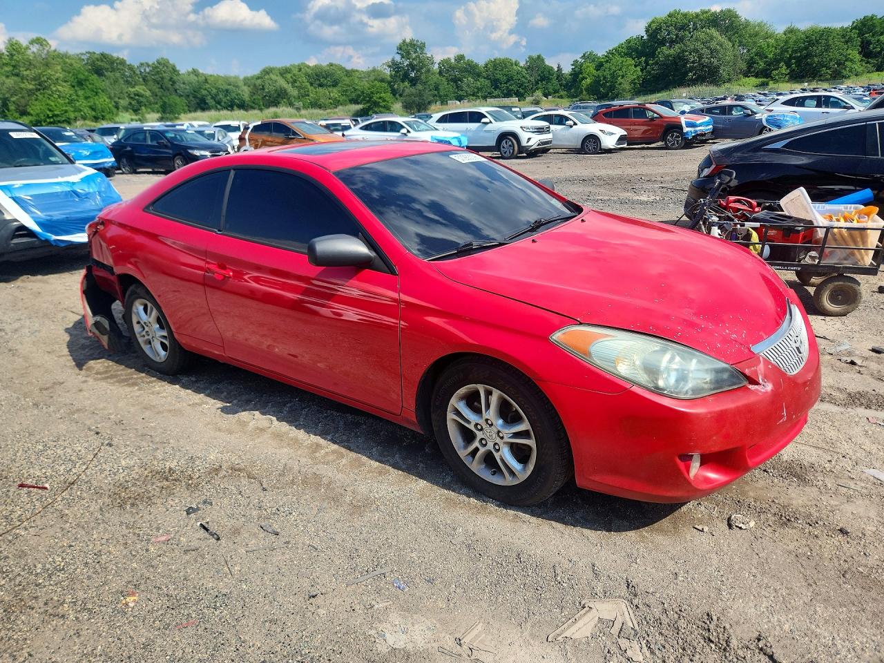 2005 Toyota Camry Solara Sle Красный vin: 4T1CE30PX5U517119