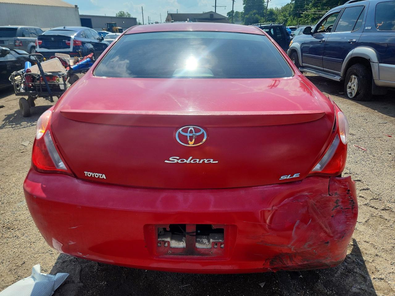 2005 Toyota Camry Solara Sle Красный vin: 4T1CE30PX5U517119
