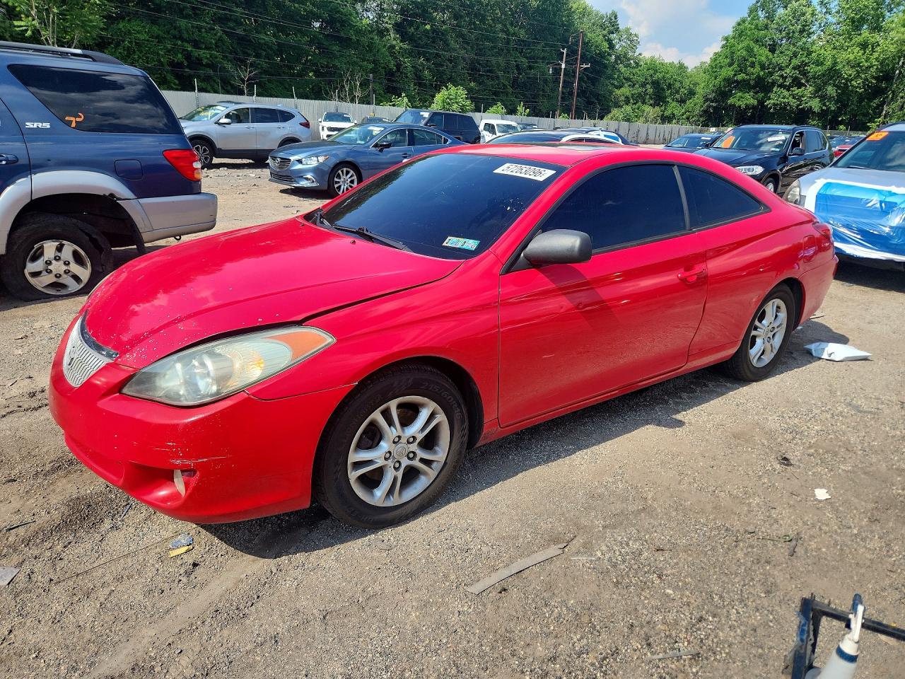 2005 Toyota Camry Solara Sle Красный vin: 4T1CE30PX5U517119
