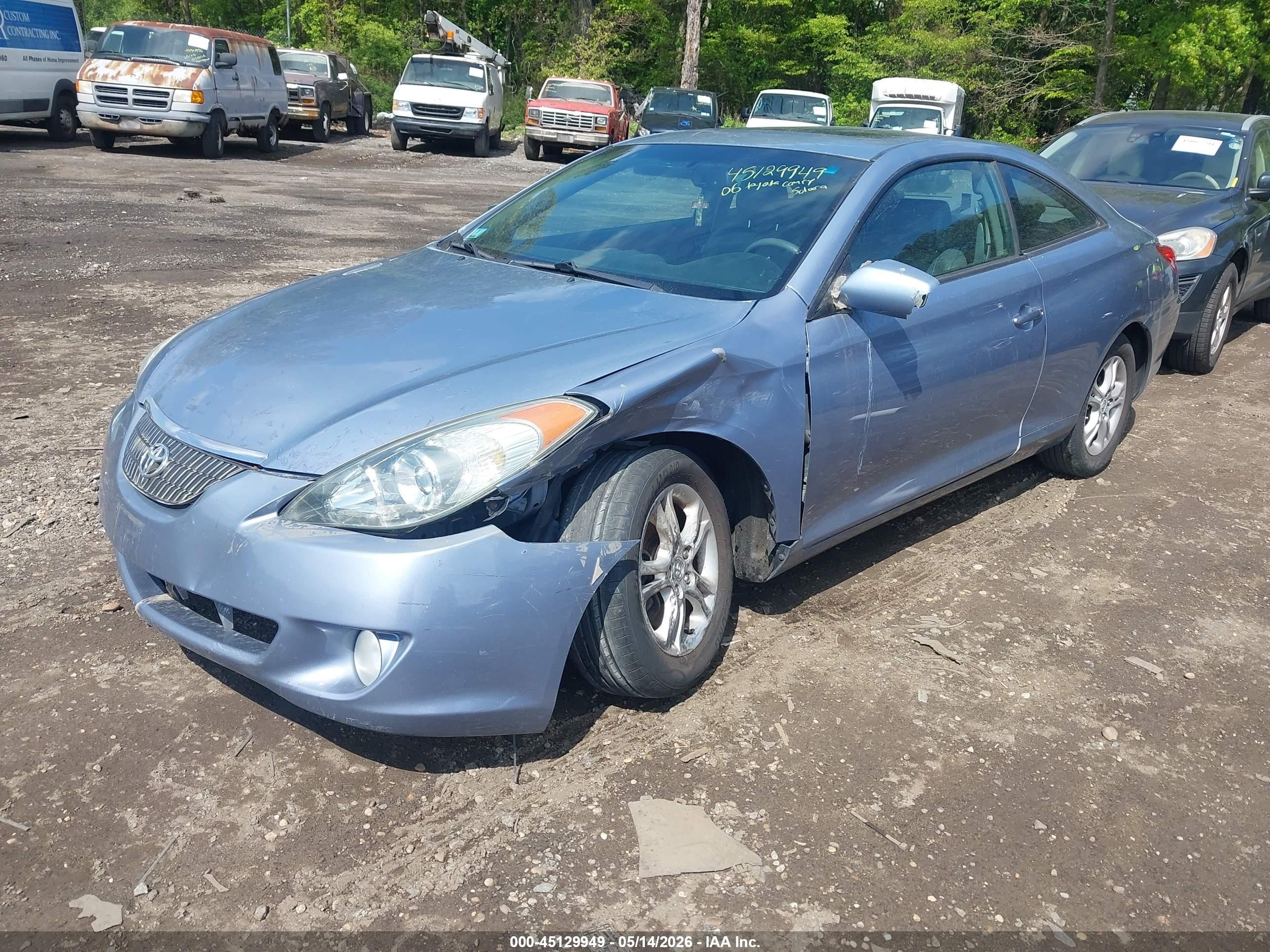 2006 Toyota Camry Solara Sle Blue vin: 4T1CE30PX6U723798