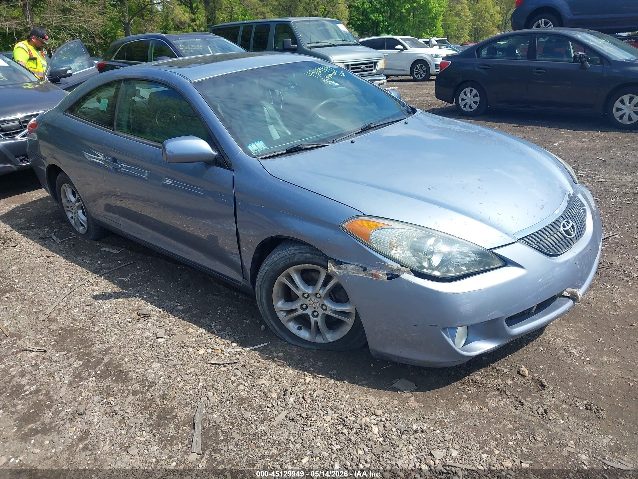 2006 Toyota Camry Solara Sle Blue vin: 4T1CE30PX6U723798