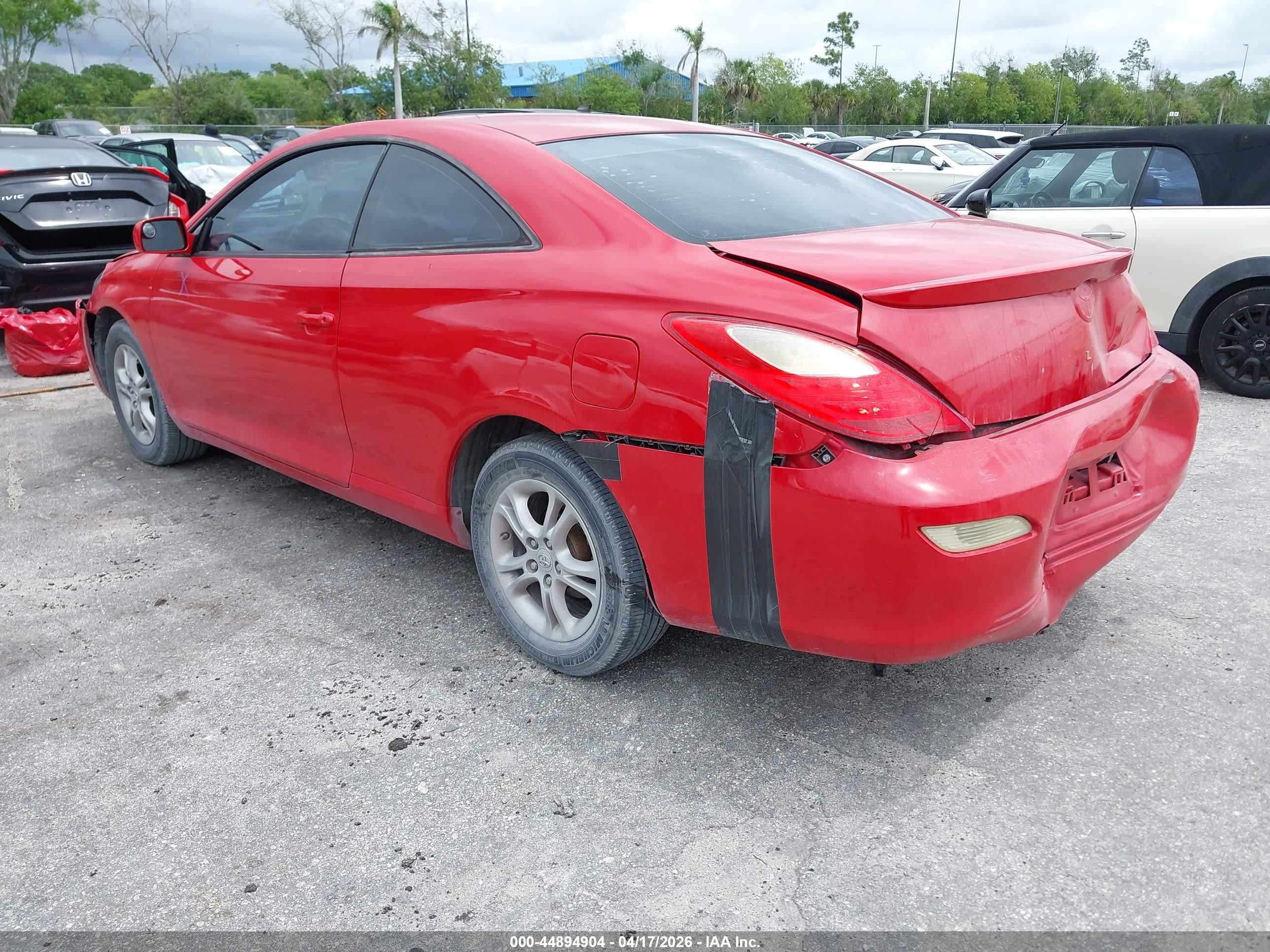2007 Toyota Camry Solara Se Red vin: 4T1CE30PX7U754731