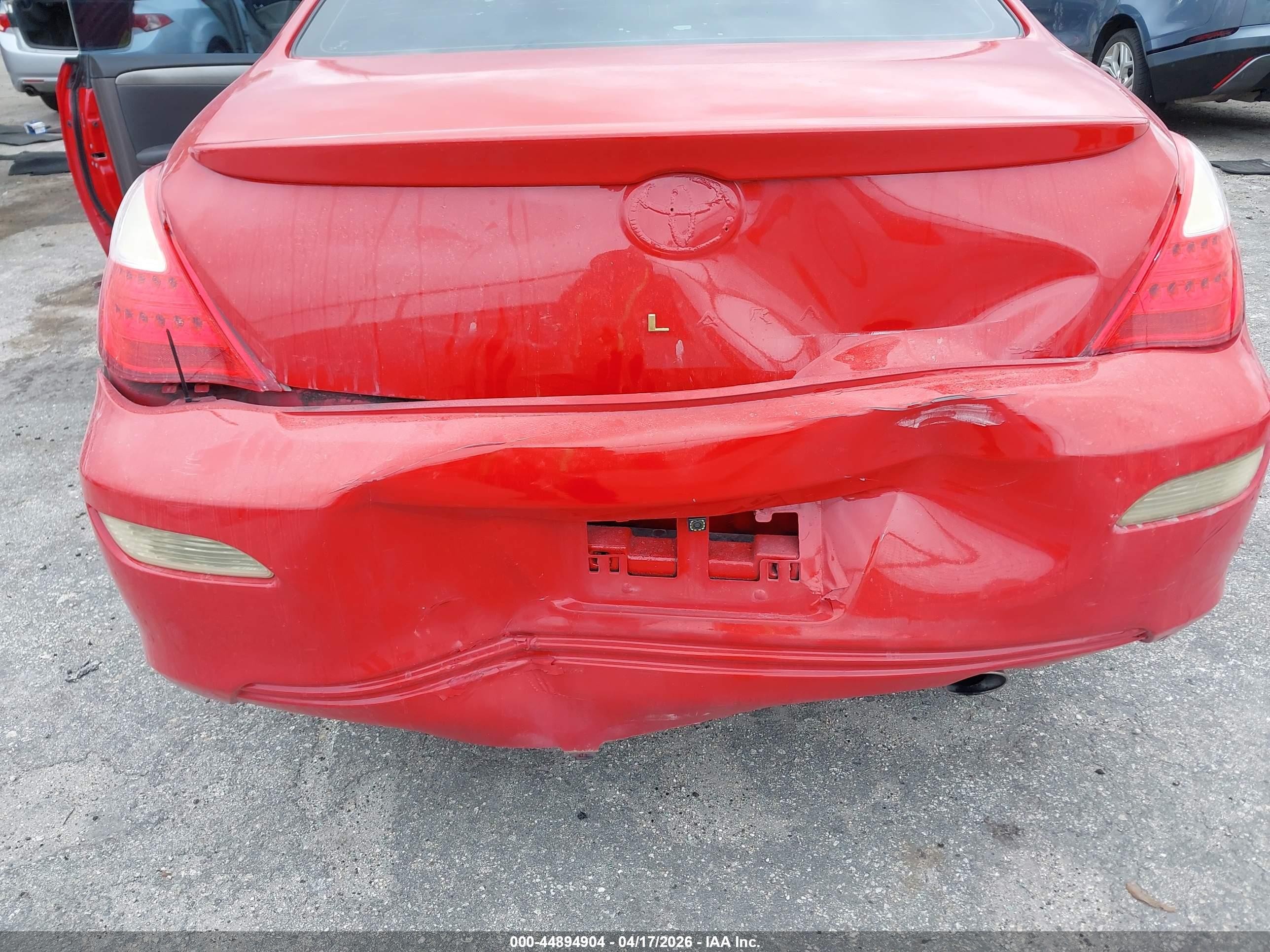 2007 Toyota Camry Solara Se Red vin: 4T1CE30PX7U754731