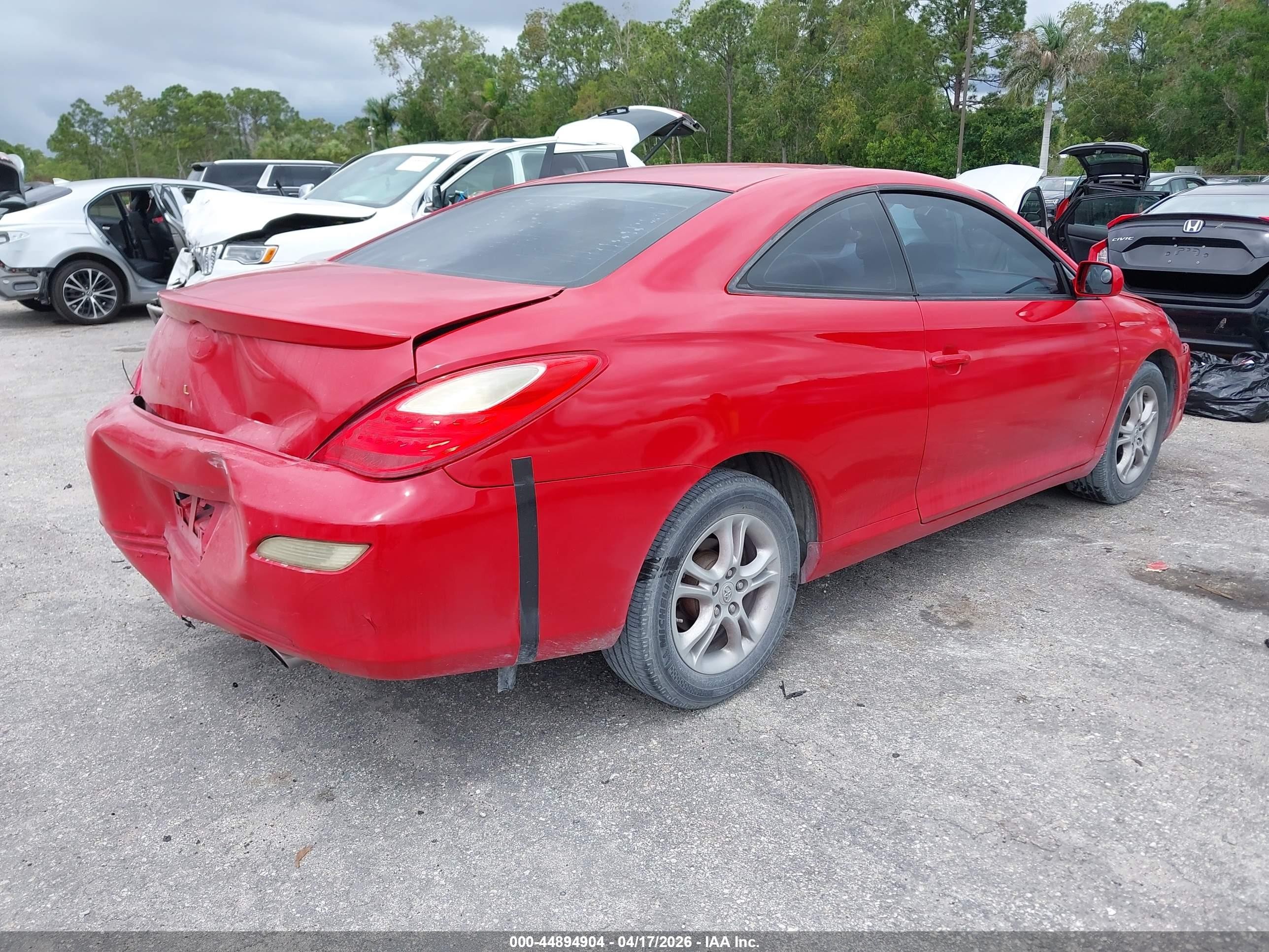 2007 Toyota Camry Solara Se Red vin: 4T1CE30PX7U754731