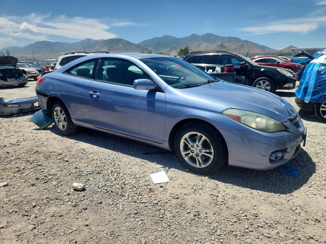 2007 Toyota Camry Solara Se Blue vin: 4T1CE30PX7U756754