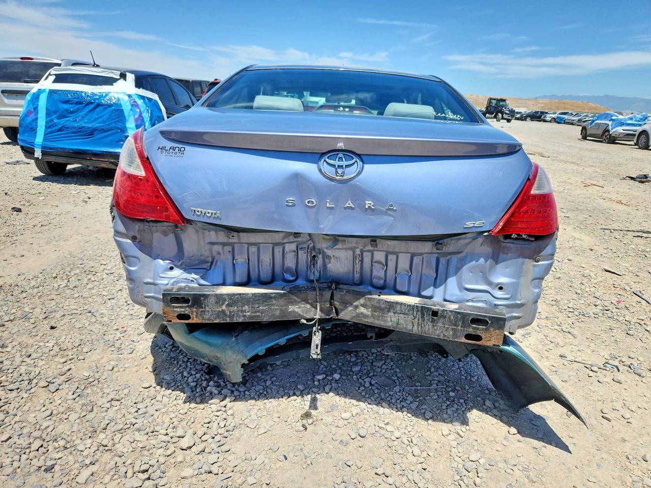 2007 Toyota Camry Solara Se Blue vin: 4T1CE30PX7U756754