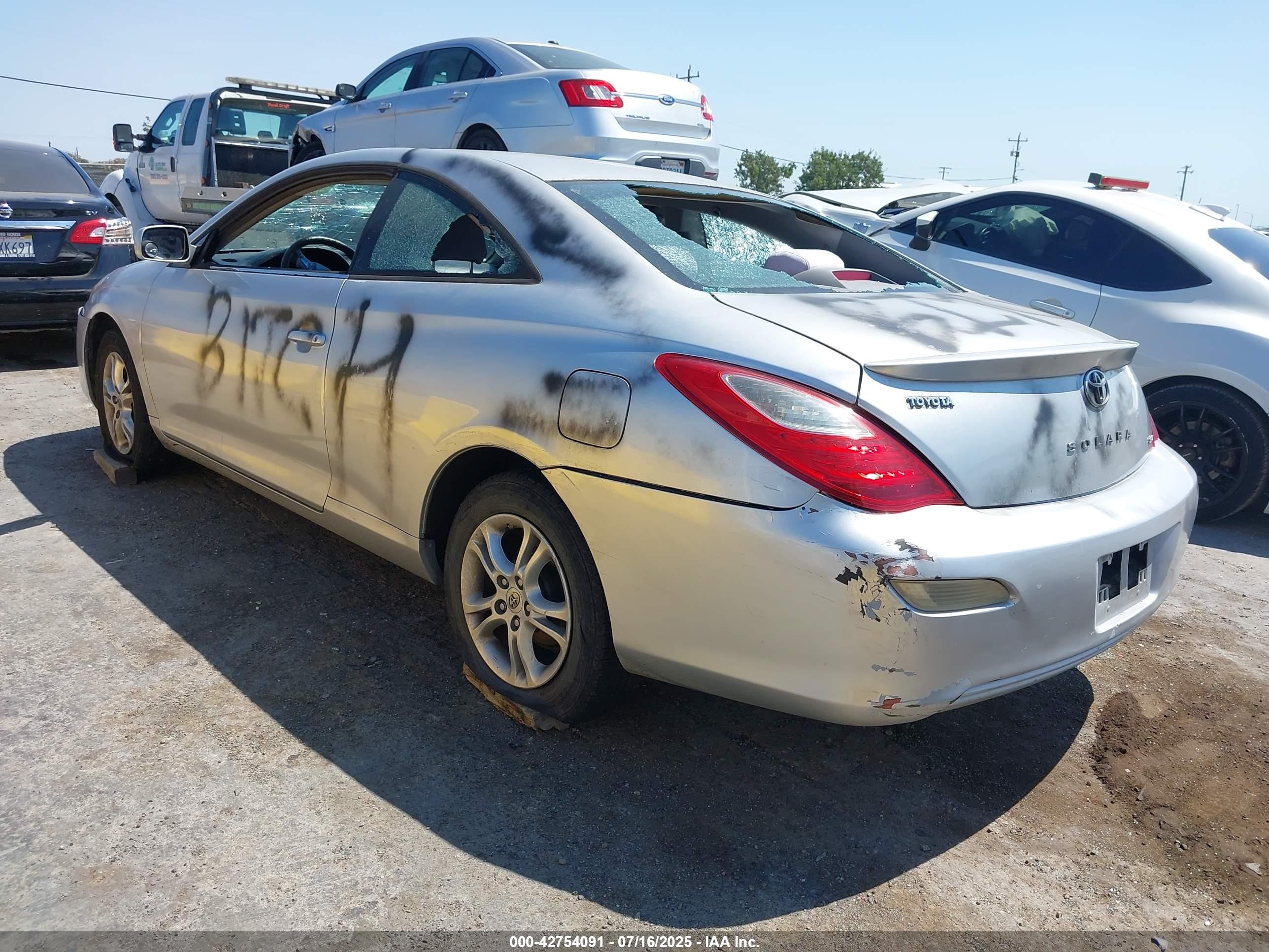 2008 Toyota Camry Solara Se Silver vin: 4T1CE30PX8U763642