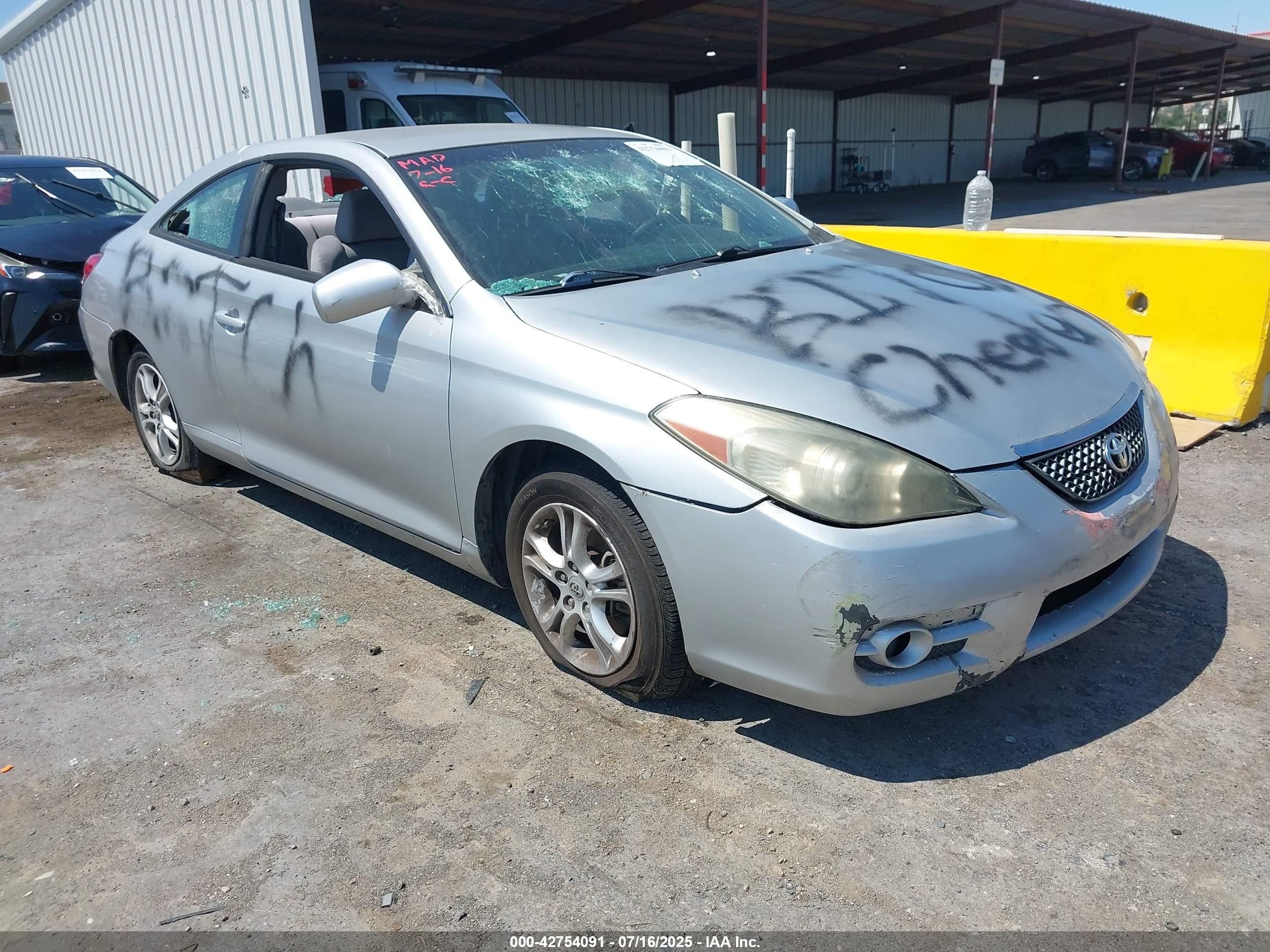 2008 Toyota Camry Solara Se Silver vin: 4T1CE30PX8U763642