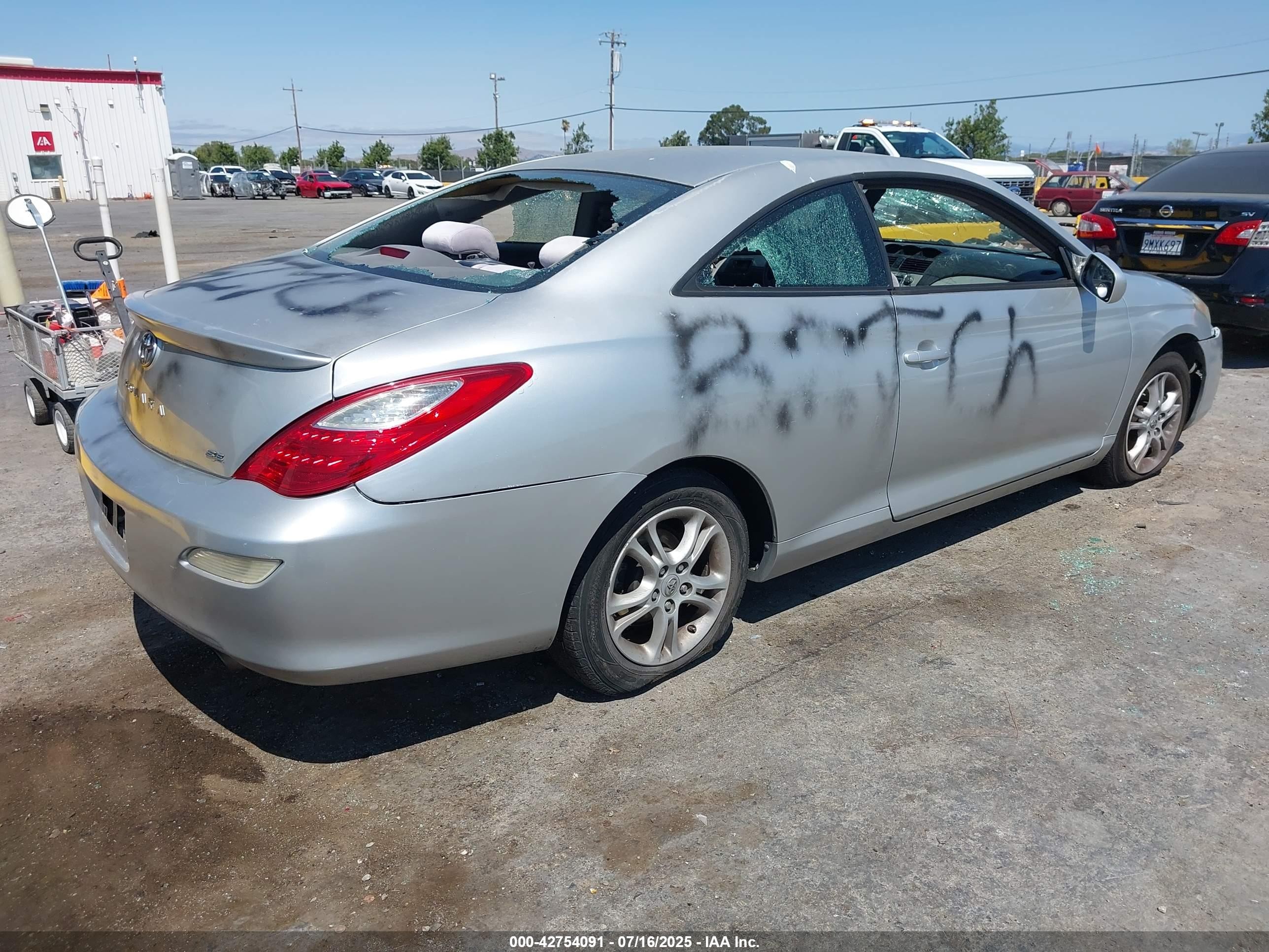 2008 Toyota Camry Solara Se Silver vin: 4T1CE30PX8U763642