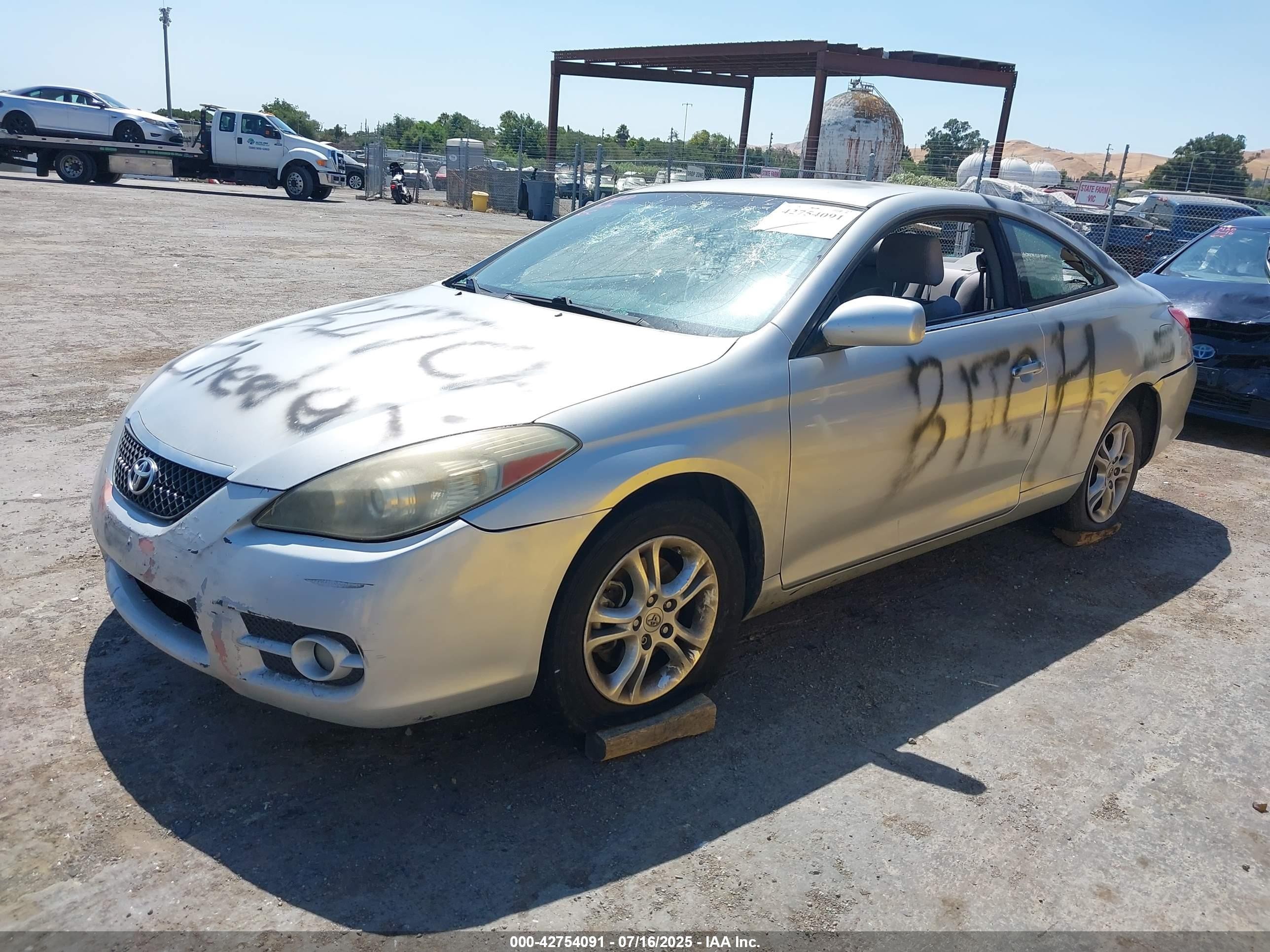2008 Toyota Camry Solara Se Silver vin: 4T1CE30PX8U763642