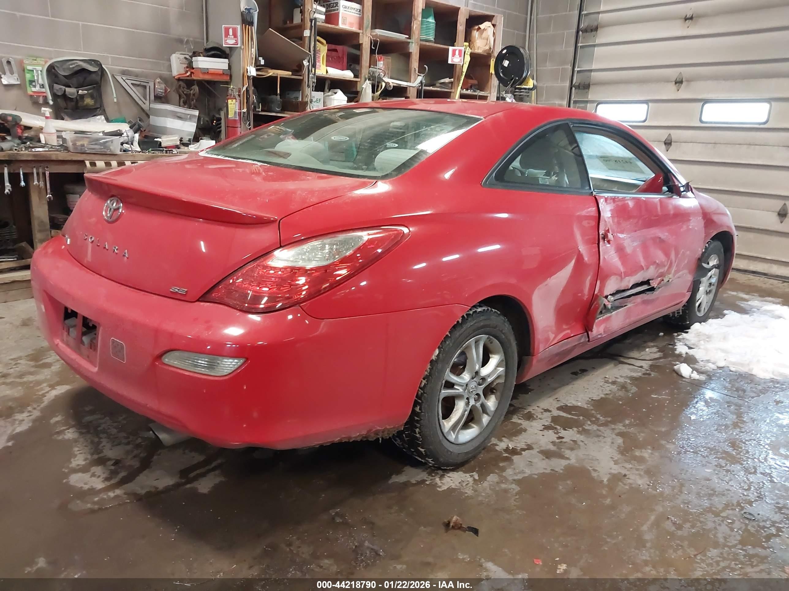 2008 Toyota Camry Solara Se Red vin: 4T1CE30PX8U765214
